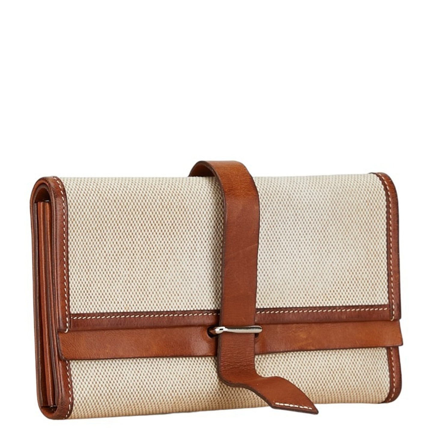 Hermès --, Beige, Canvas, handbag