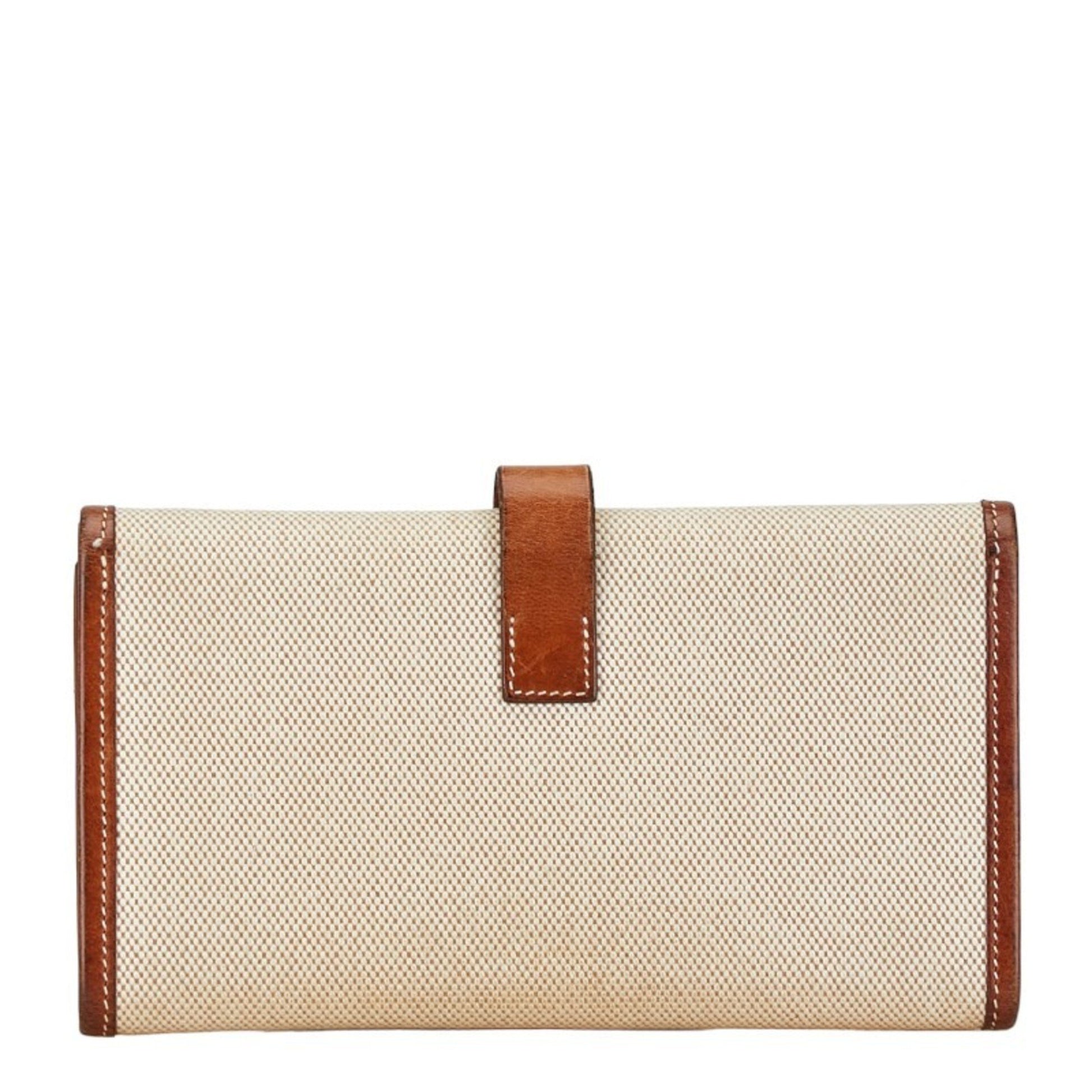 Hermès --, Beige, Canvas, handbag