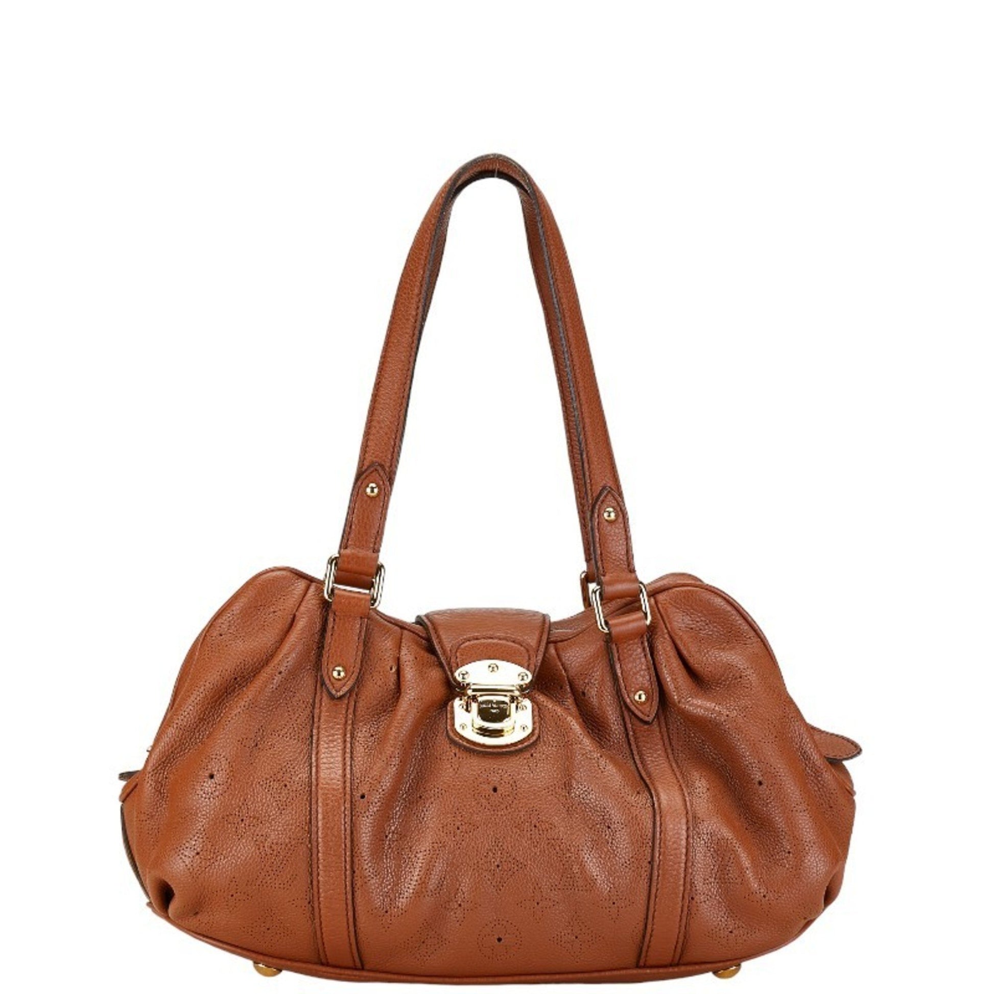 Louis Vuitton Luna, Brown, Leather, handbag