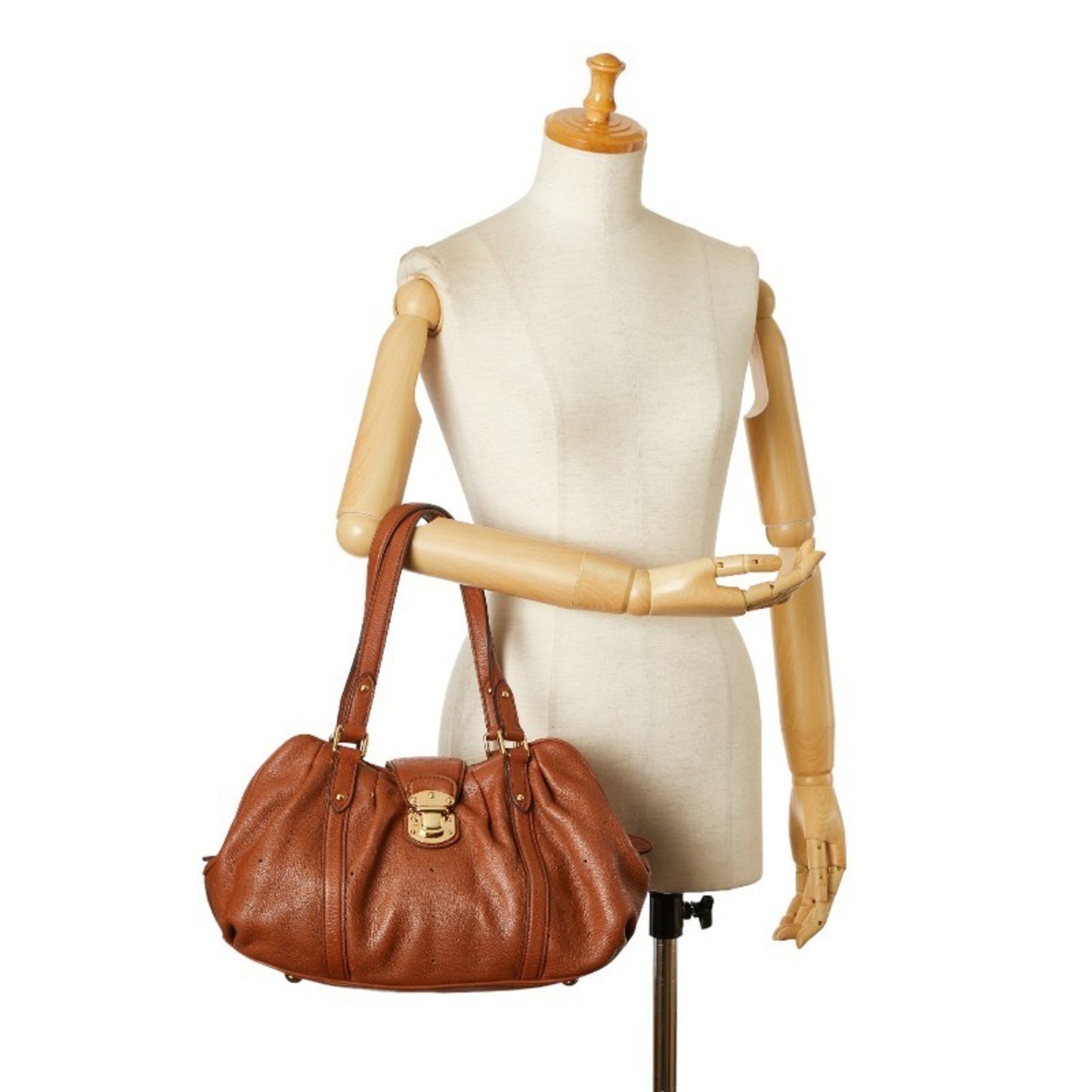 Louis Vuitton Luna, Brown, Leather, handbag