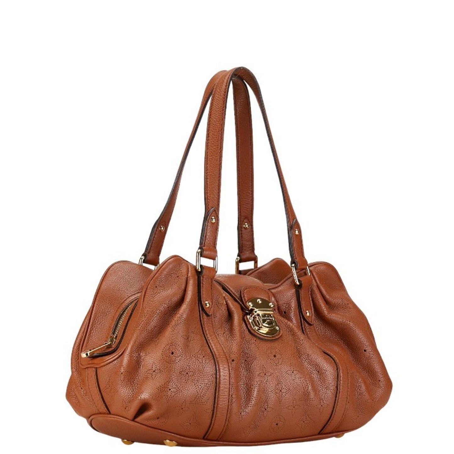 Louis Vuitton Luna, Brown, Leather, handbag