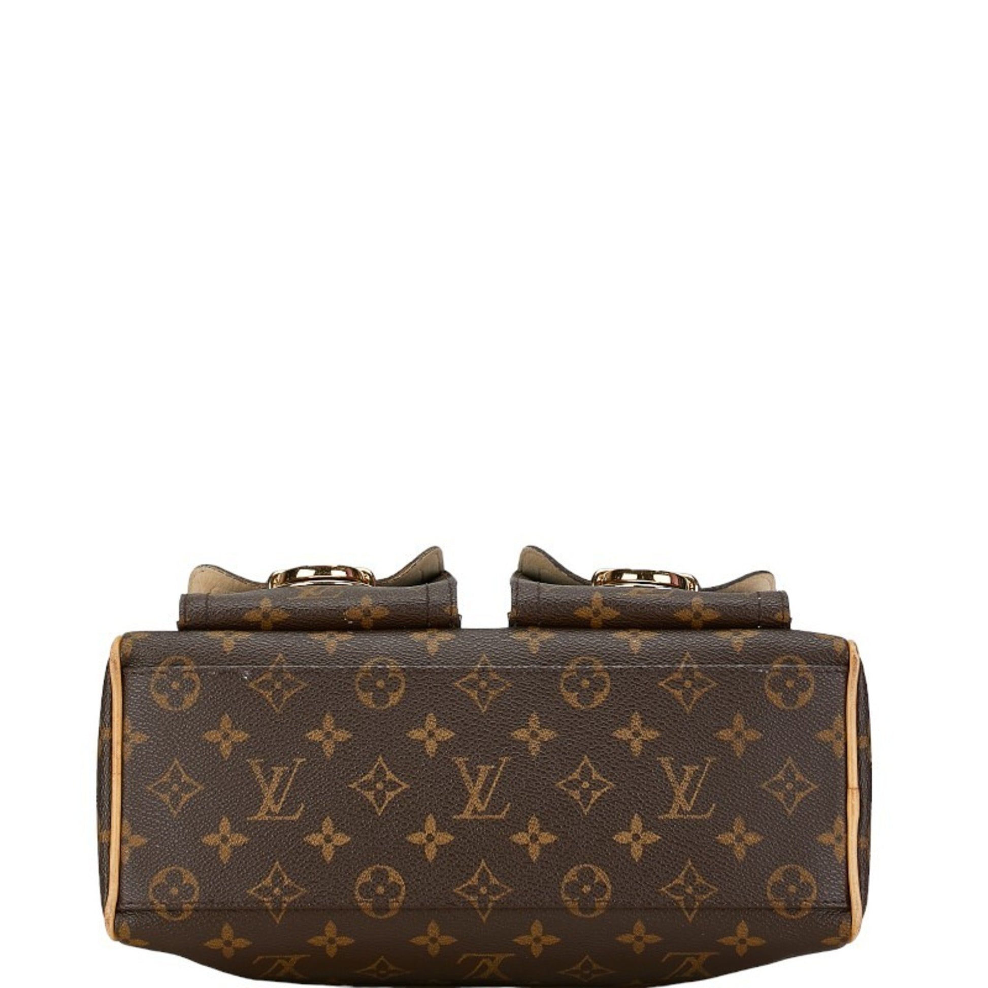 Louis Vuitton Manhattan PM, Brown, Canvas, handbag