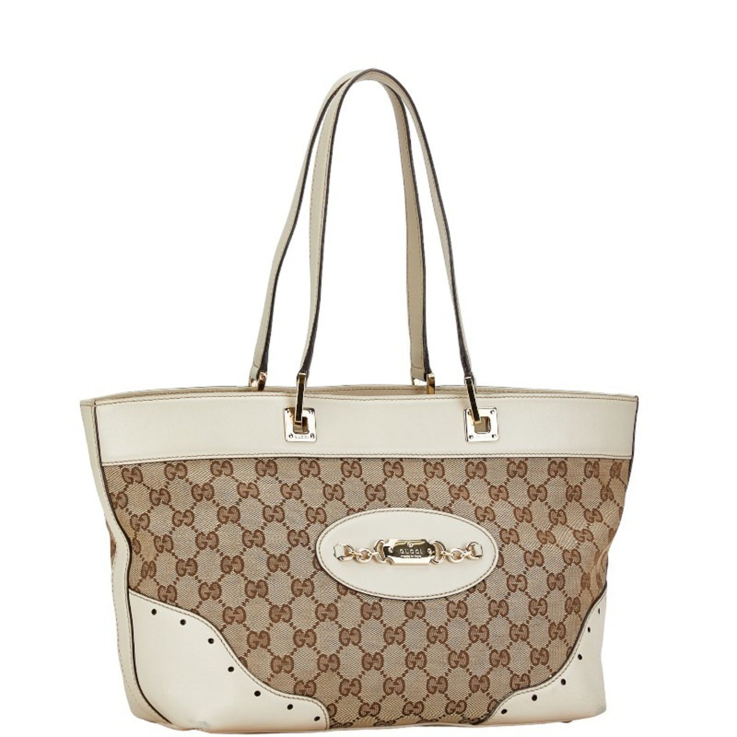 Gucci GG canvas, Beige, Canvas, tote