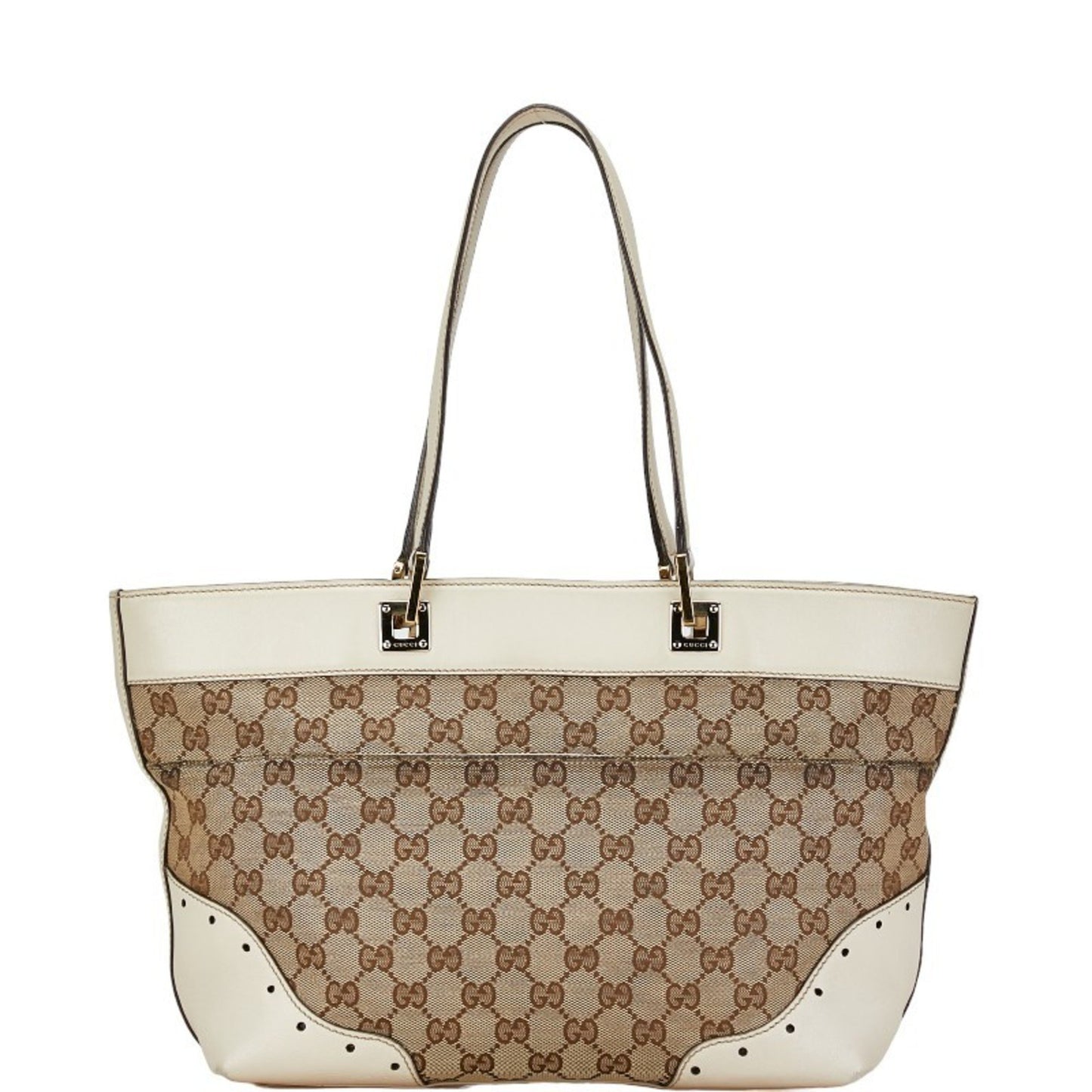 Gucci GG canvas, Beige, Canvas, tote