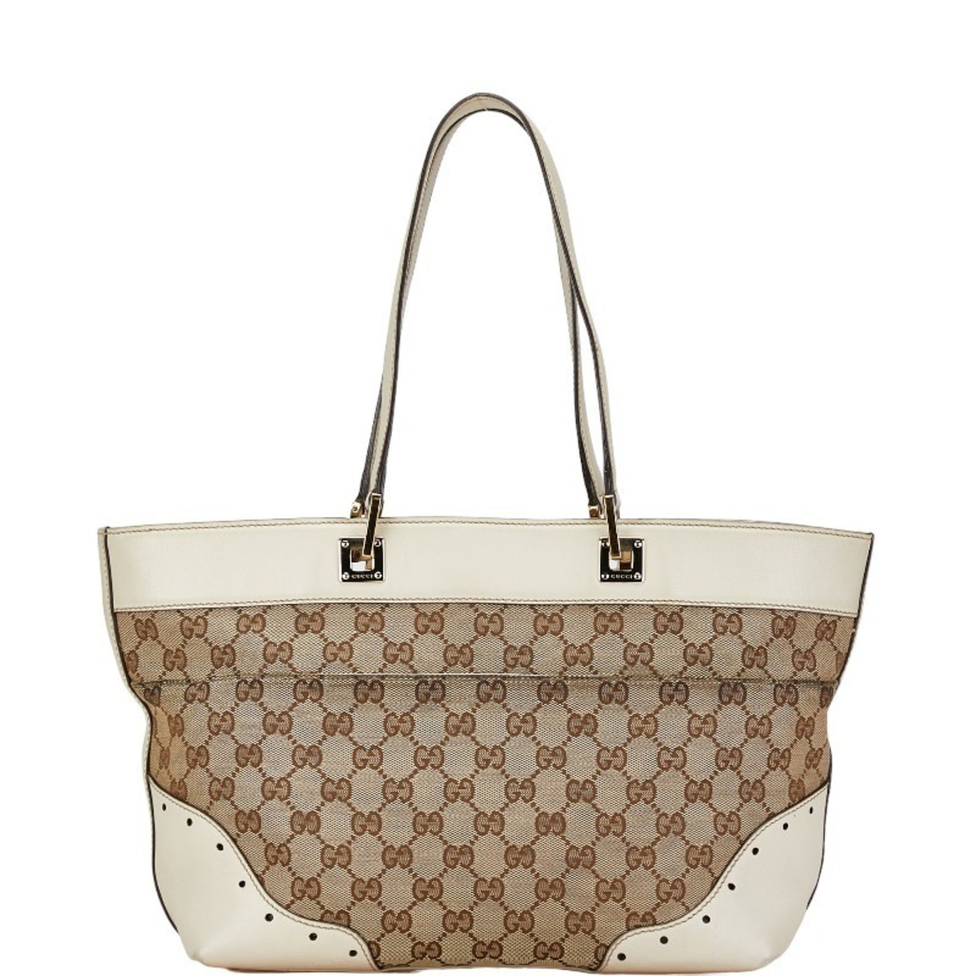 Gucci GG canvas, Beige, Canvas, tote