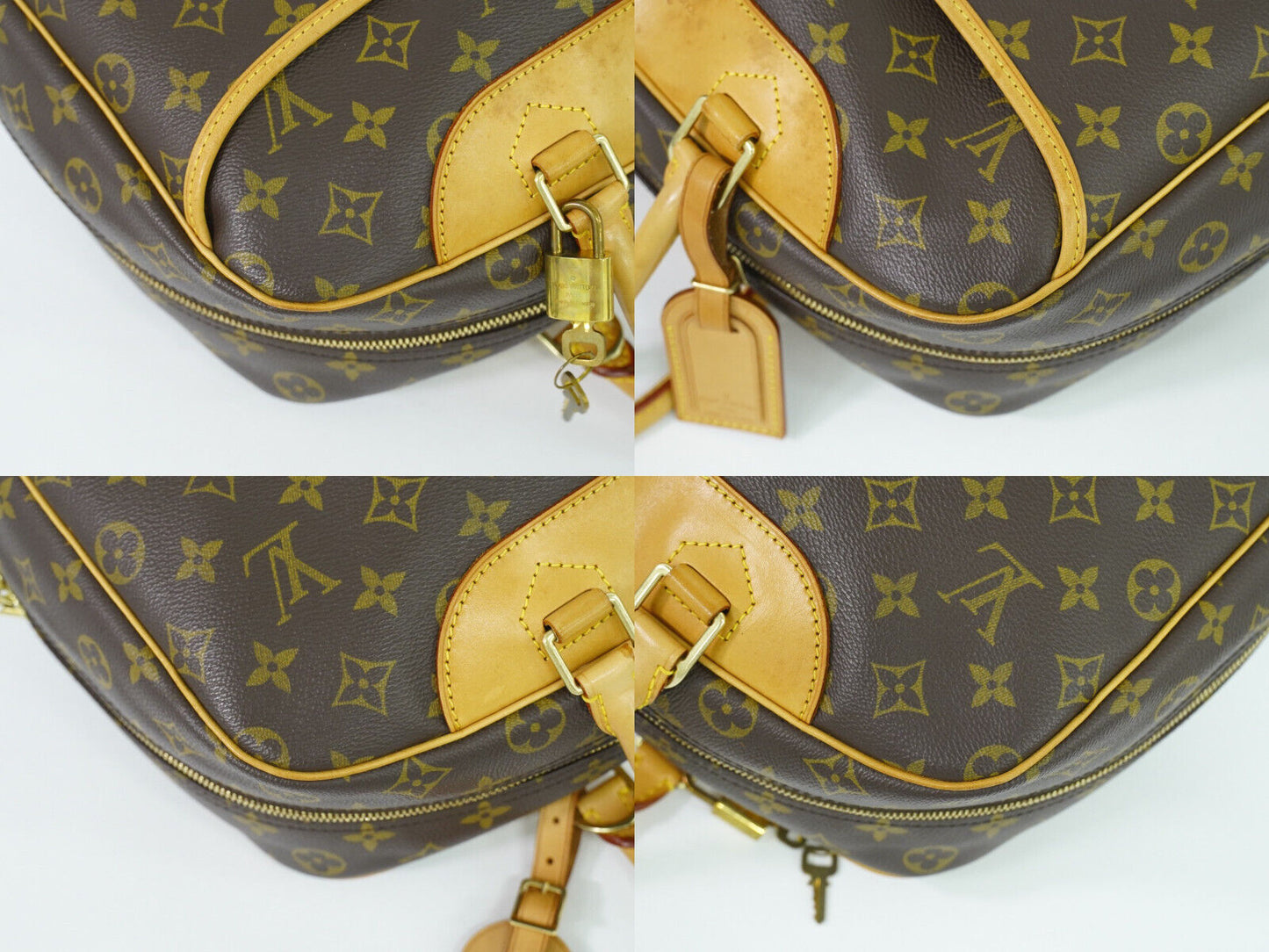 Louis Vuitton Deauville, Brown, Canvas, handbag