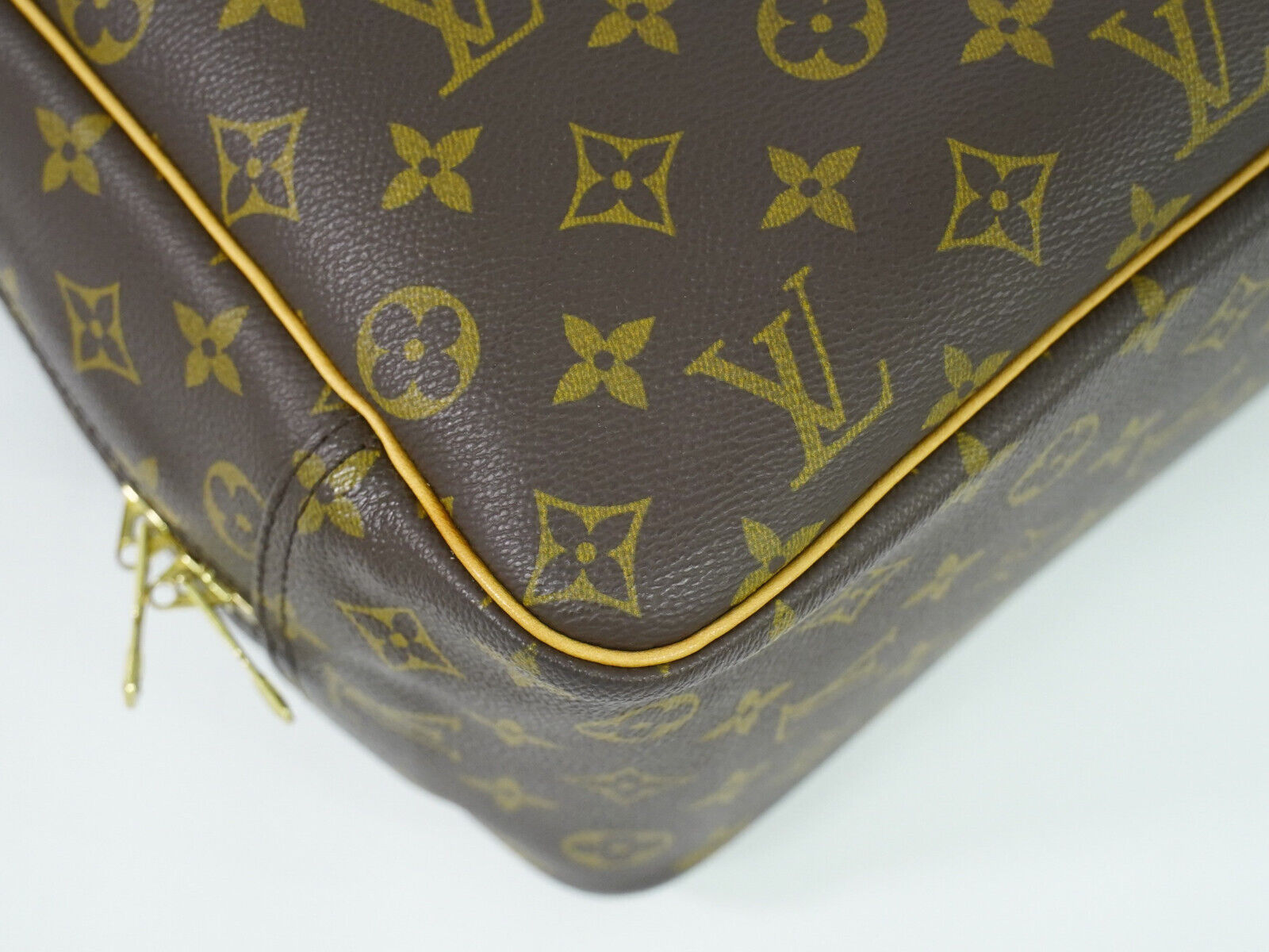 Louis Vuitton Deauville, Brown, Canvas, handbag