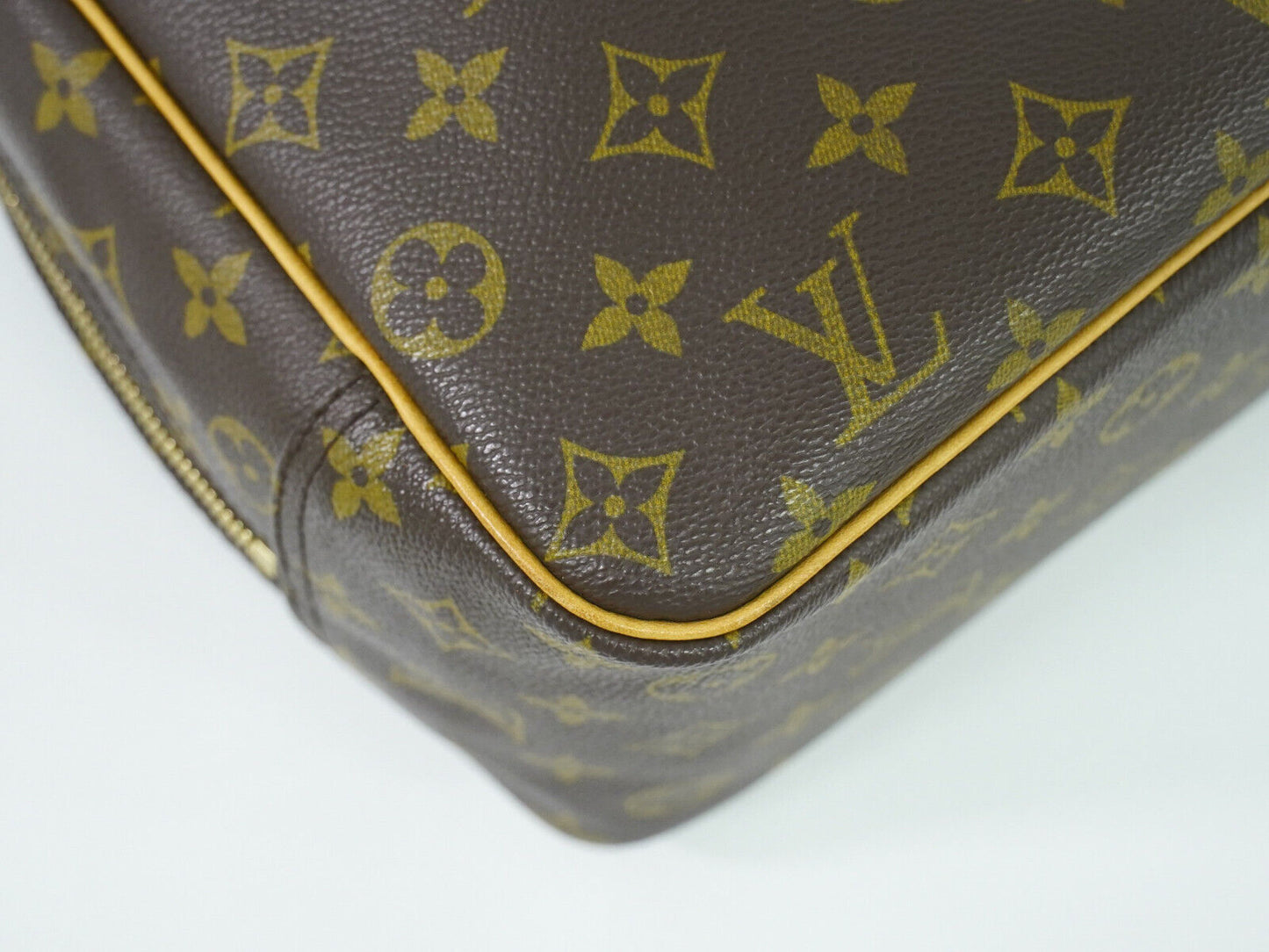 Louis Vuitton Deauville, Brown, Canvas, handbag