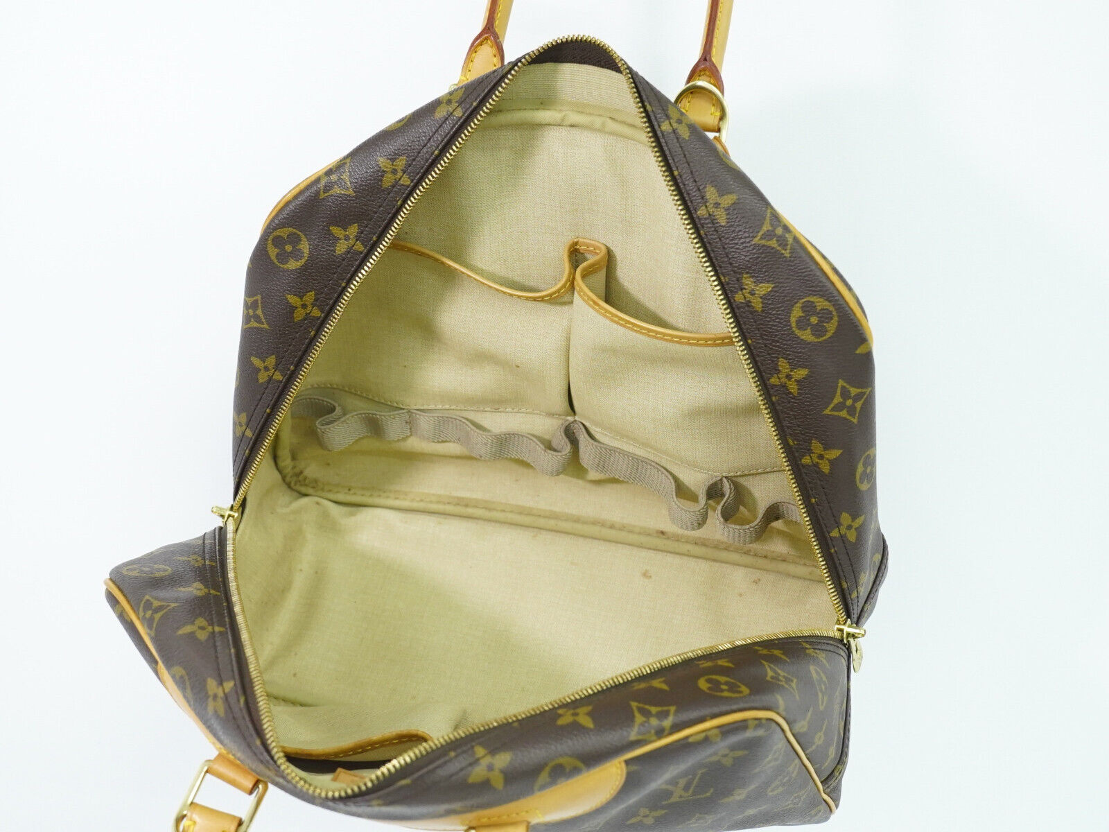 Louis Vuitton Deauville, Brown, Canvas, handbag