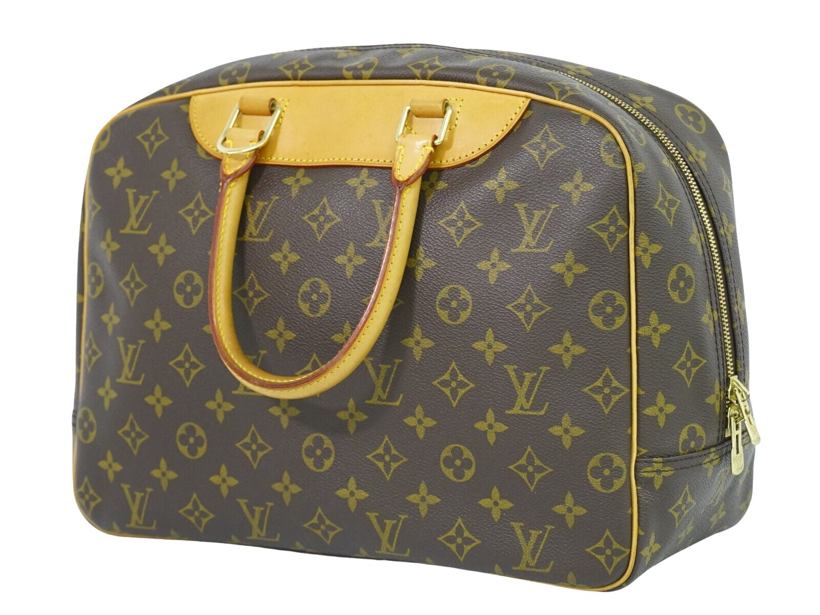 Louis Vuitton Deauville, Brown, Canvas, handbag