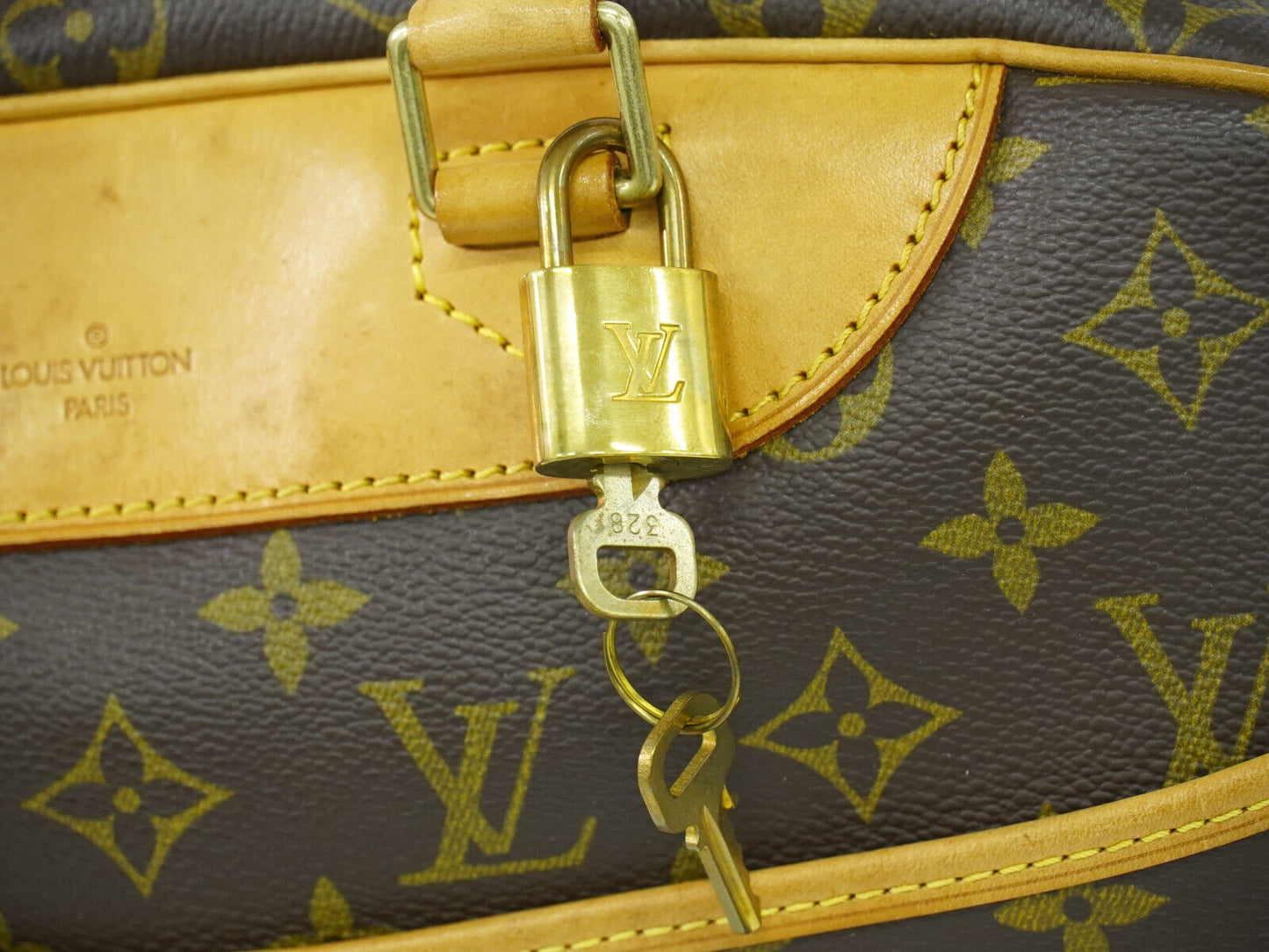 Louis Vuitton Deauville, Brown, Canvas, handbag