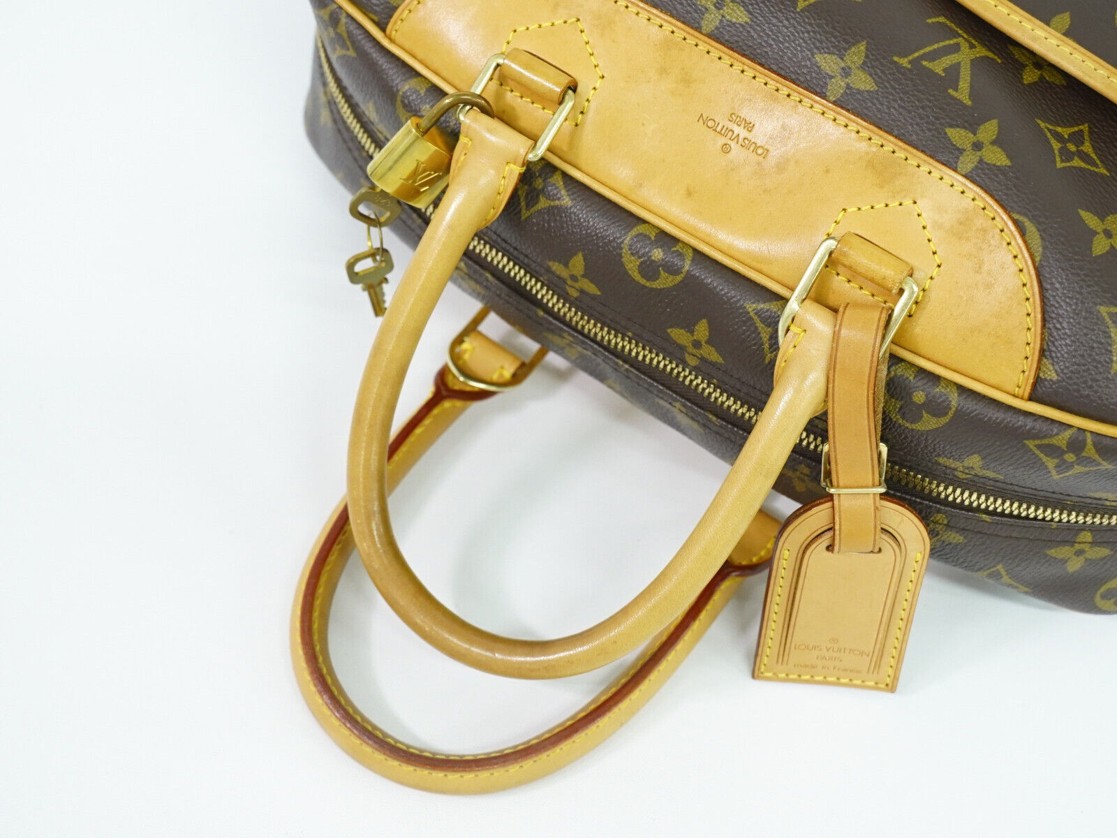 Louis Vuitton Deauville, Brown, Canvas, handbag