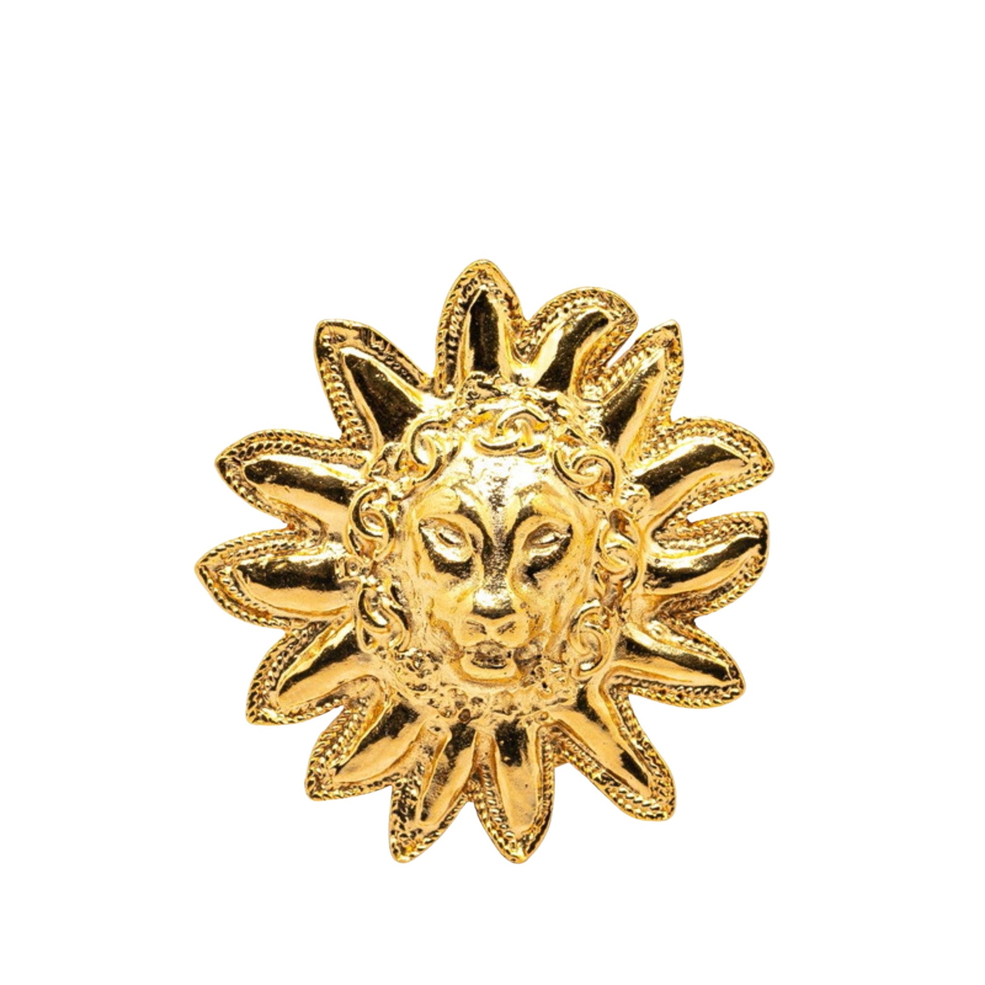 Chanel Coco Mark, Gold, Gold Plated, brooch