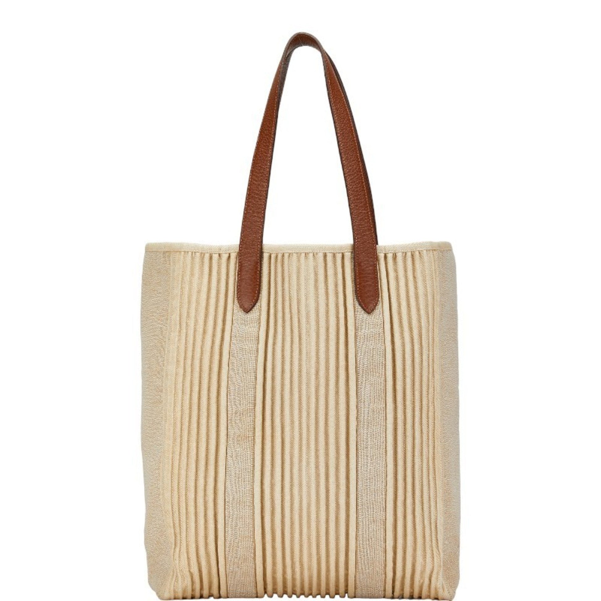 Hermès Cabas, Beige, Canvas, tote