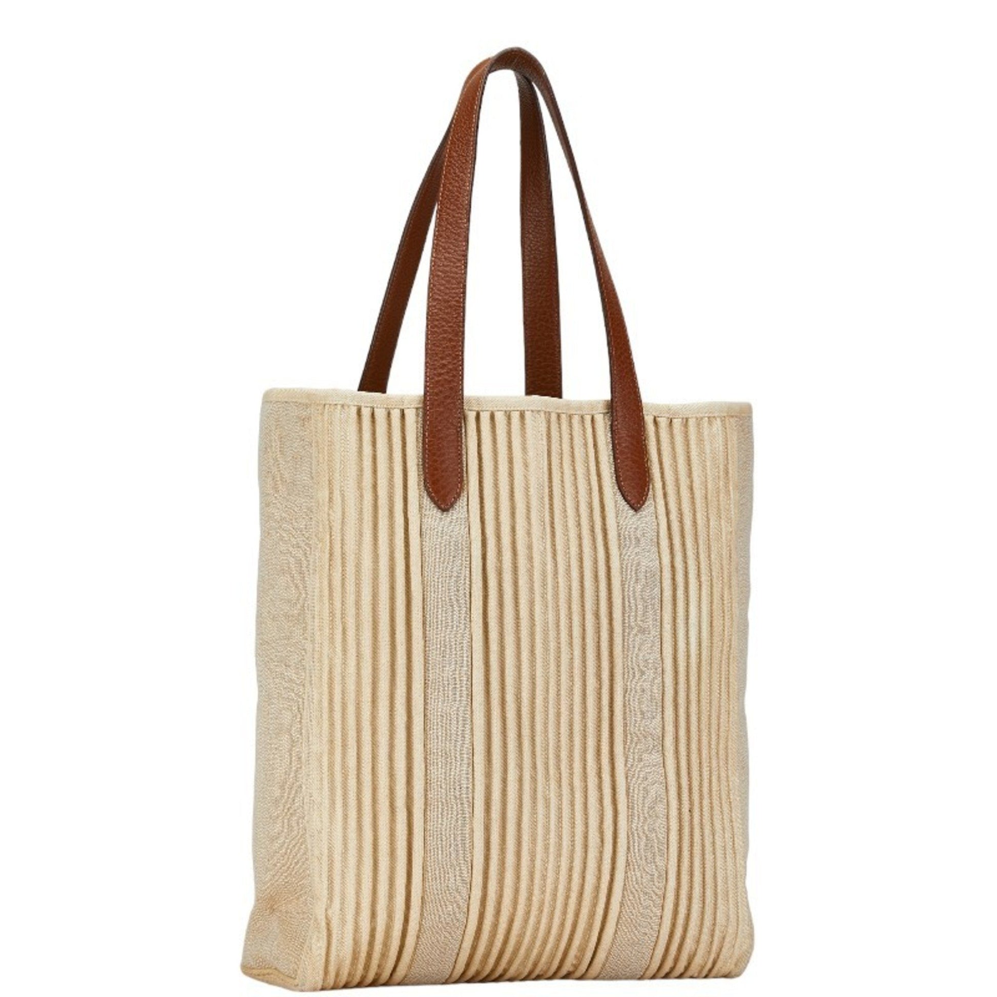 Hermès Cabas, Beige, Canvas, tote