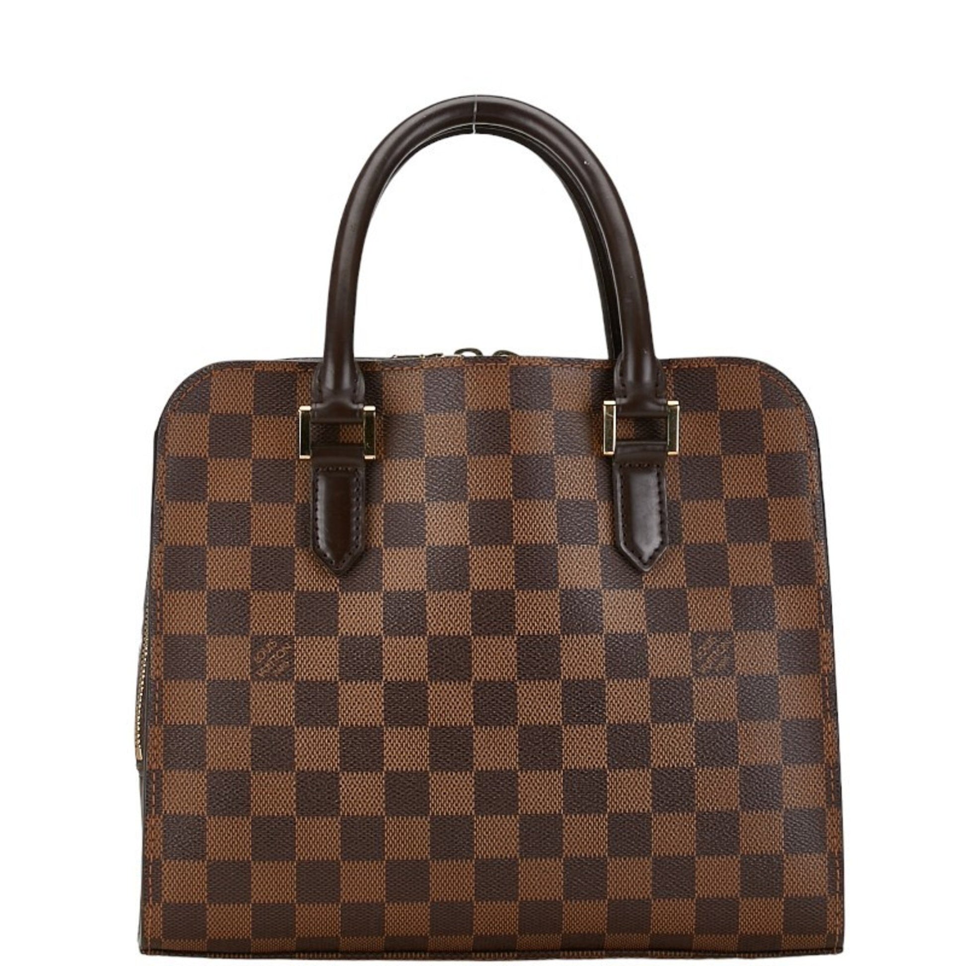 Louis Vuitton Triana, Brown, Canvas, handbag