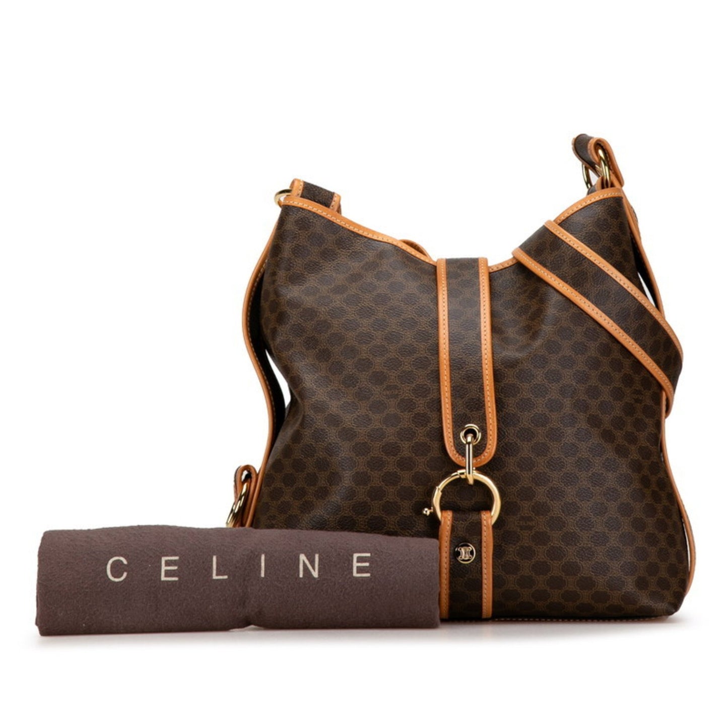 Céline Macadam, Brown, Canvas, tote