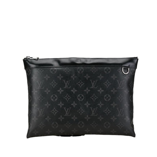 Louis Vuitton Discovery, Black, Canvas, clutch