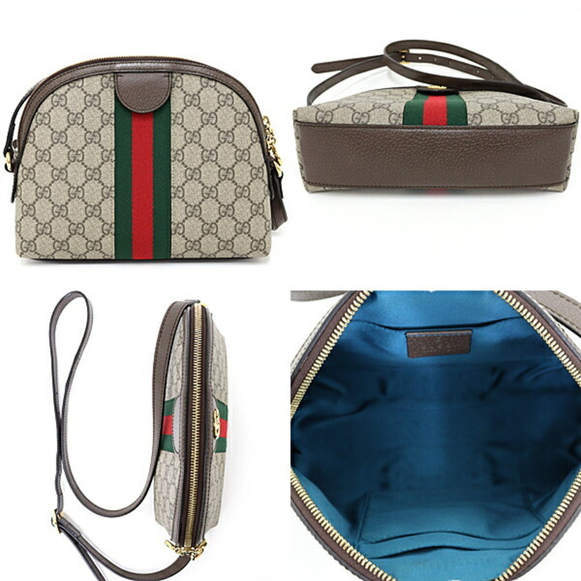 Gucci Ophidia, Beige, Canvas, shoulder