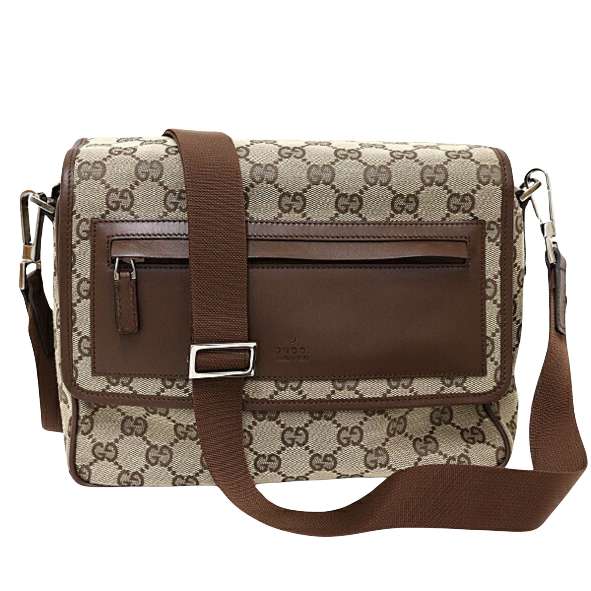 Gucci GG canvas, Beige, Canvas, shoulder