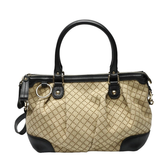 Gucci Sukey, Beige, Canvas, shoulder