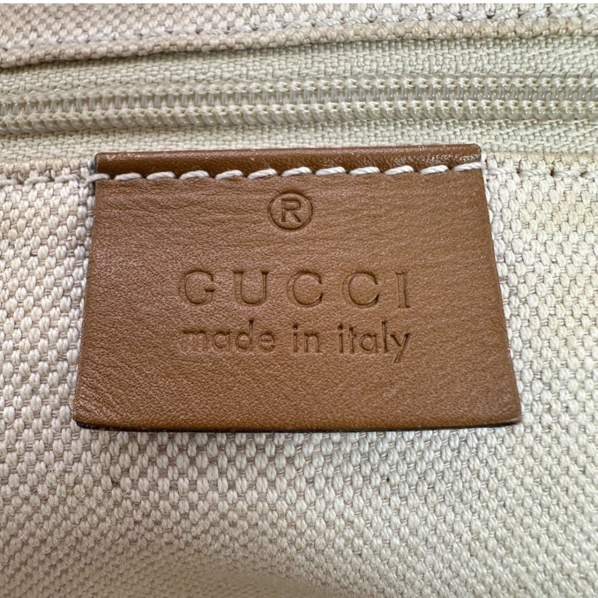 Gucci Sukey, Beige, Canvas, tote