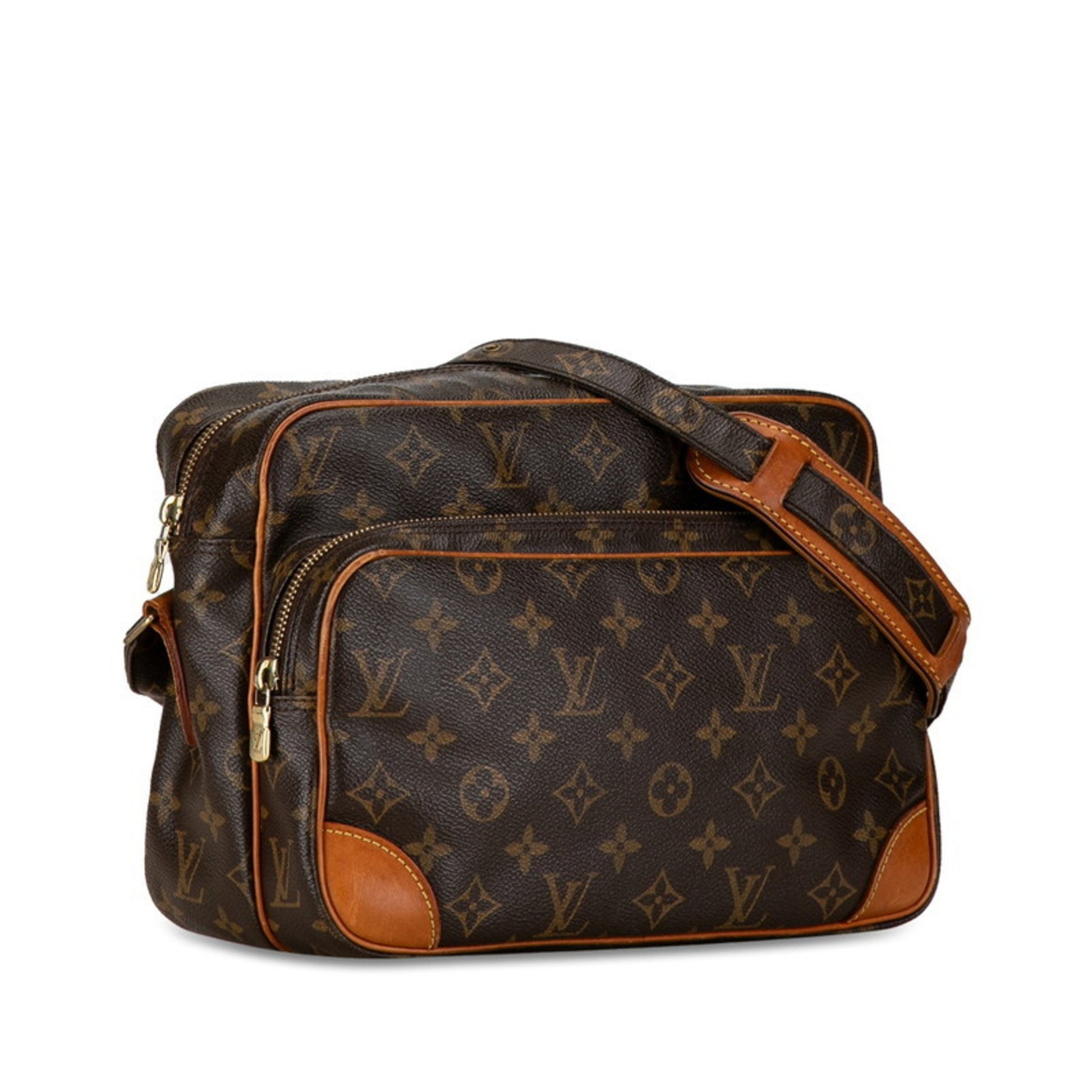 Louis Vuitton Nile, Brown, Canvas, shoulder