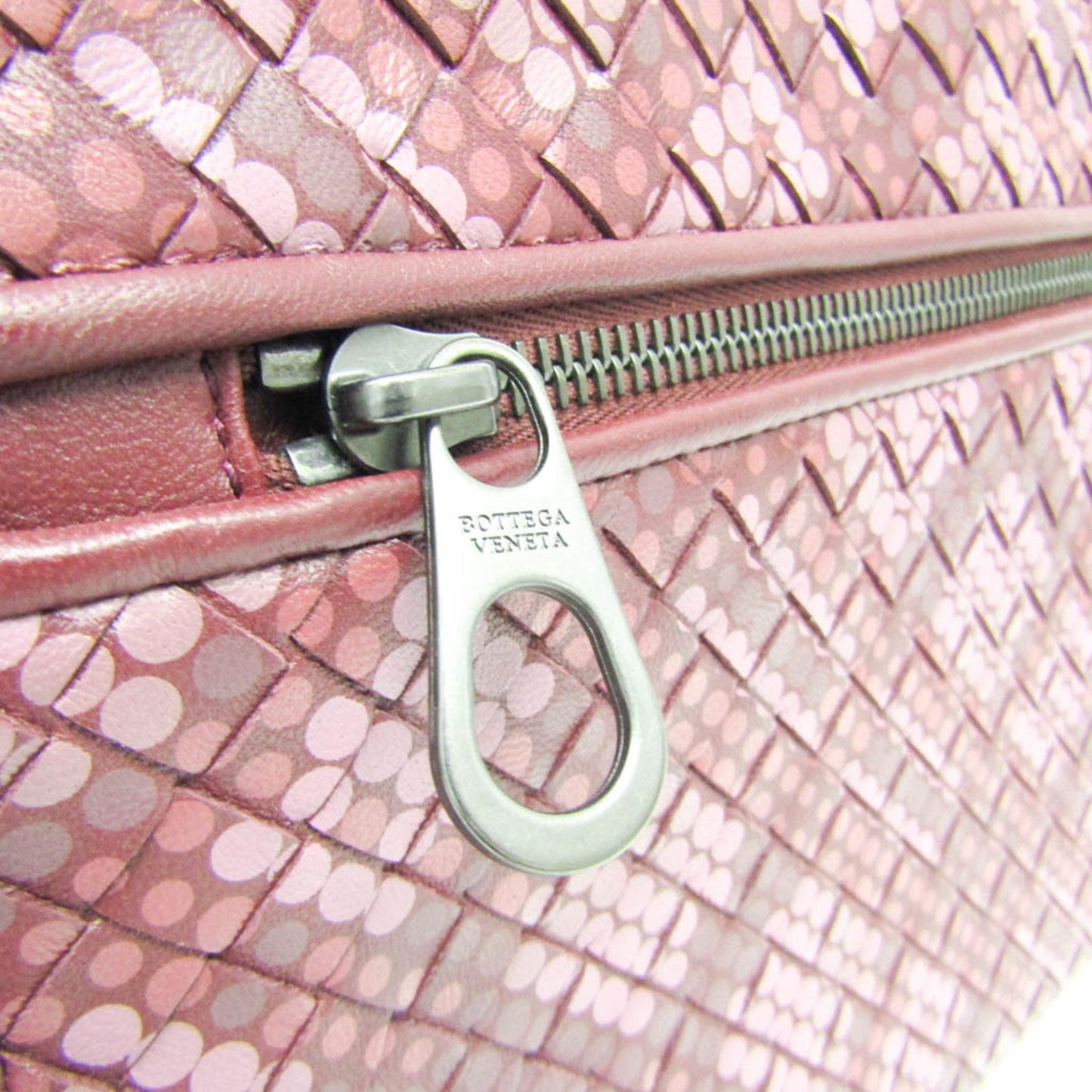 Bottega Veneta Intrecciato, Burgundy, Leather, clutch