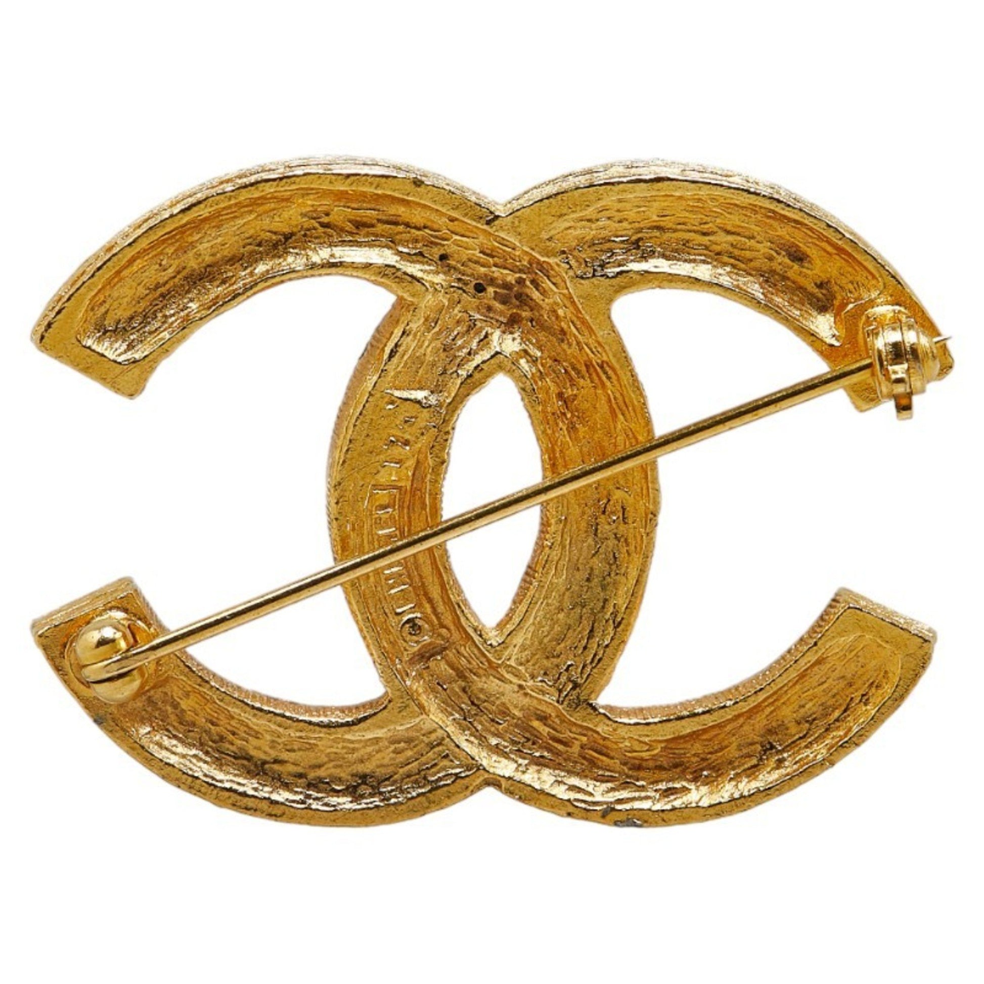 Chanel Coco Mark, Gold, Gold Plated, brooch