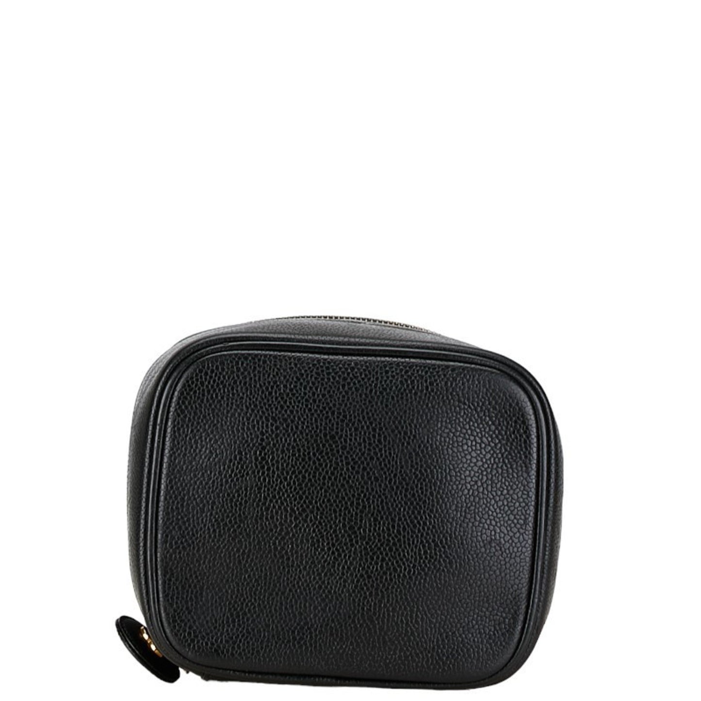 Chanel Vanity, Black, Leather, handbag