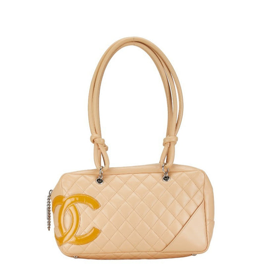 Chanel Cambon line, Beige, Leather, handbag