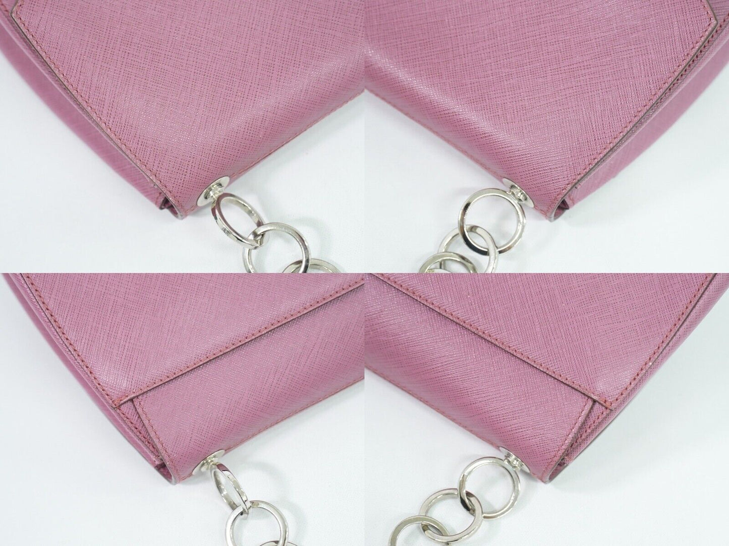 Salvatore Ferragamo Gancini, Pink, Leather, shoulder