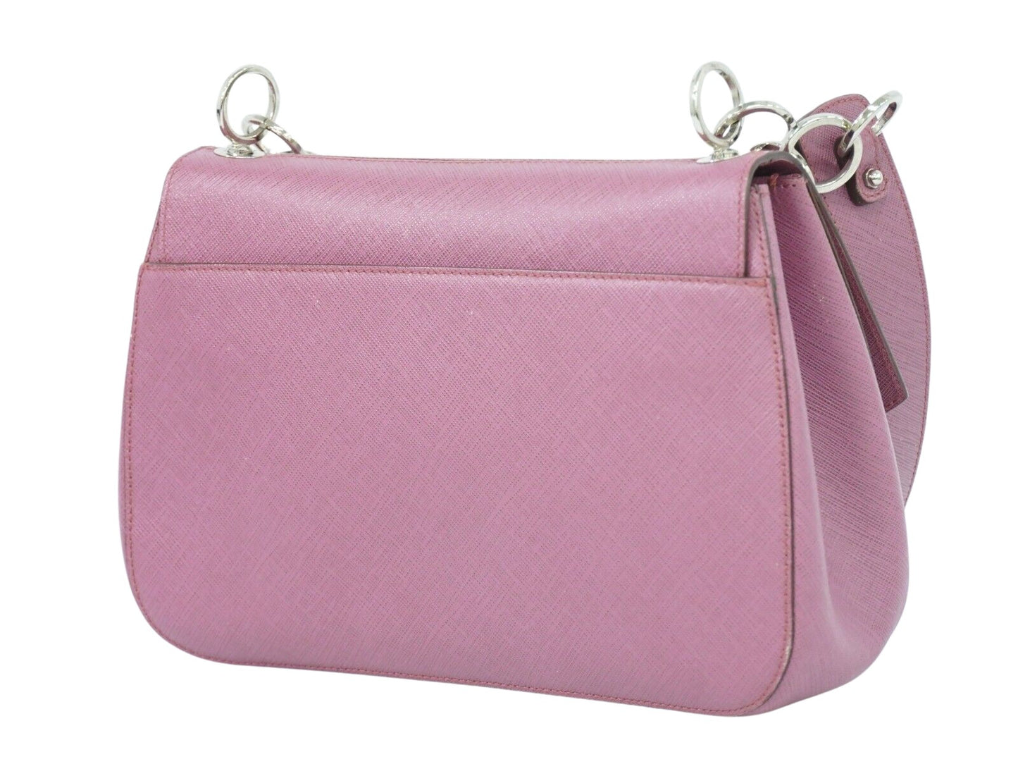 Salvatore Ferragamo Gancini, Pink, Leather, shoulder