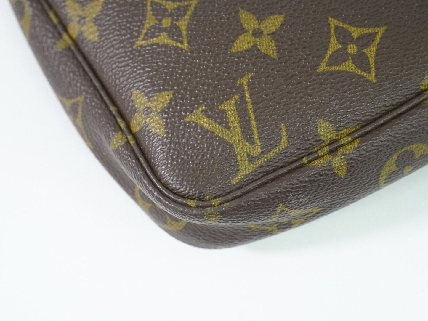 Louis Vuitton Pochette accessoires, Brown, Canvas, clutch