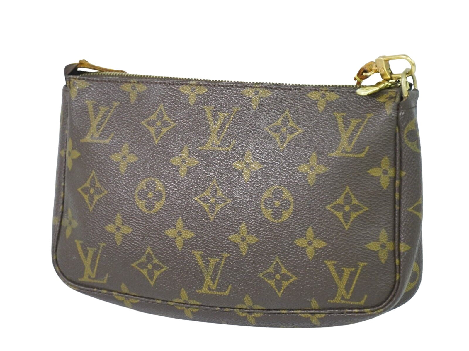 Louis Vuitton Pochette accessoires, Brown, Canvas, clutch