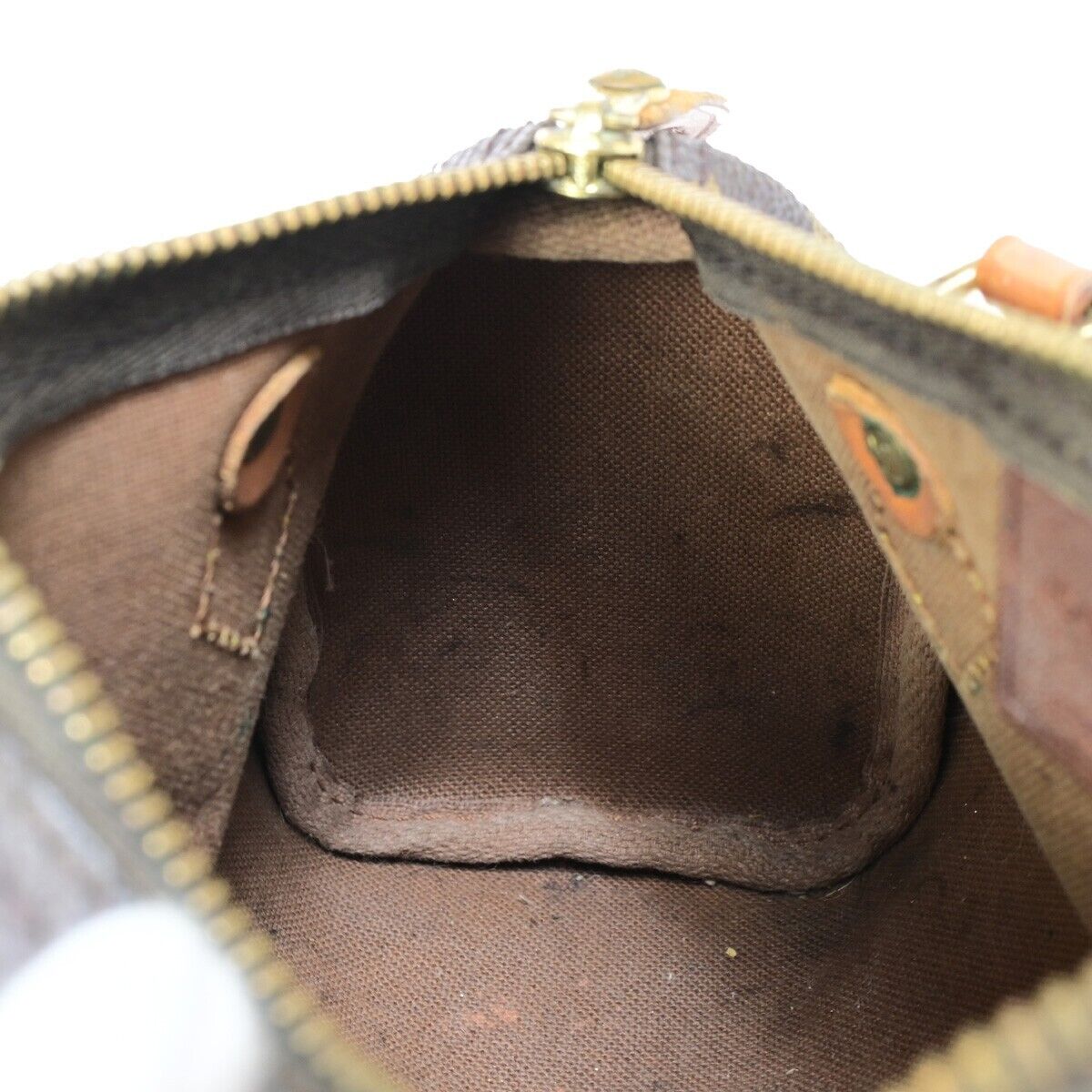 Louis Vuitton Mini speedy, Brown, Canvas, handbag