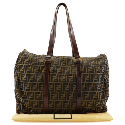 Fendi Zucca, Brown, Canvas, travel