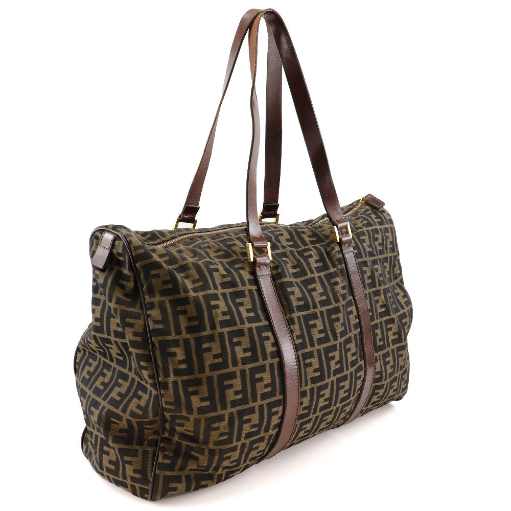 Fendi Zucca, Brown, Canvas, travel