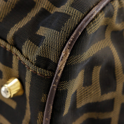 Fendi Zucca, Brown, Canvas, travel