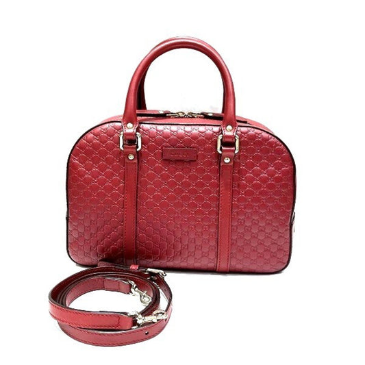 Gucci Micro guccissima, Red, Leather, handbag