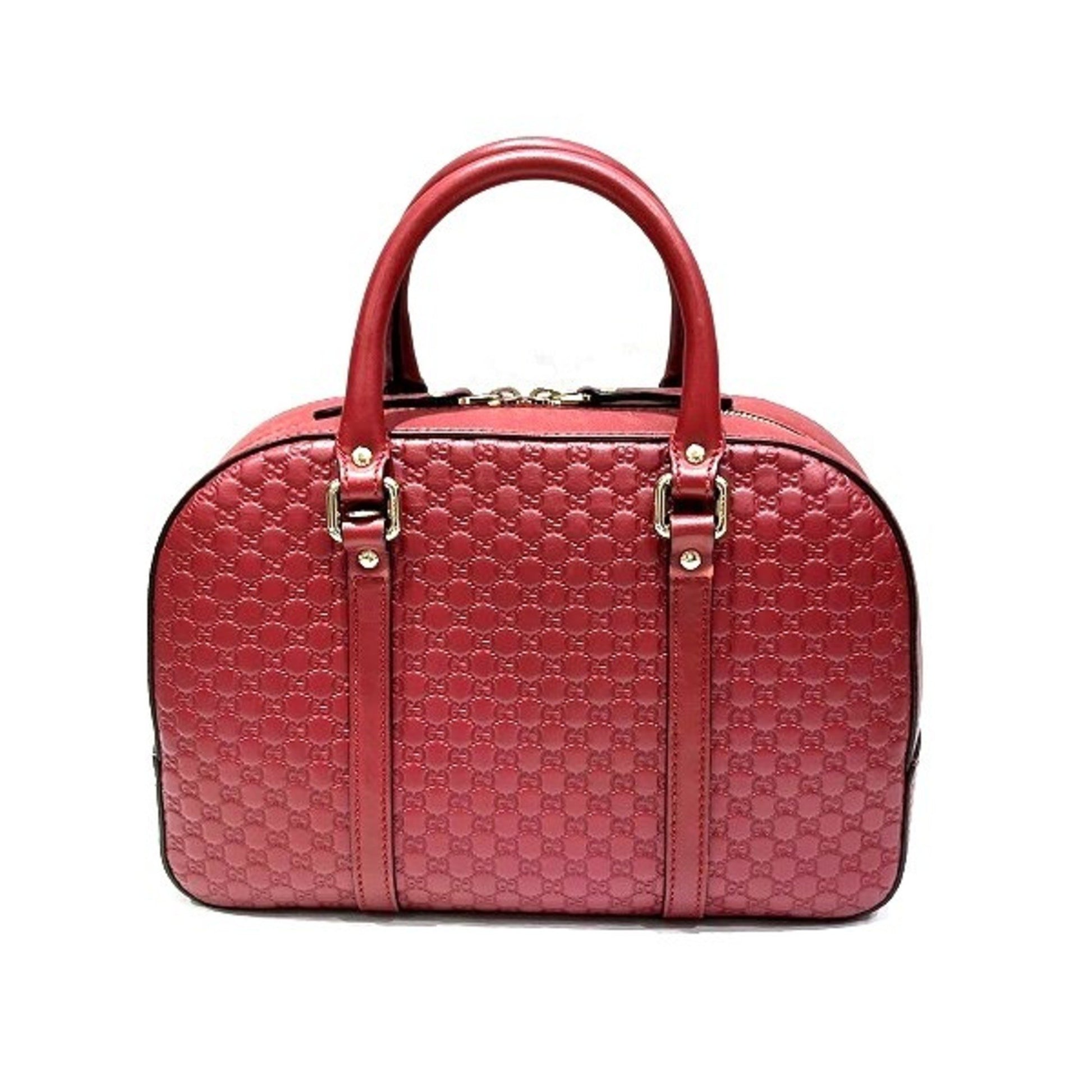 Gucci Micro guccissima, Red, Leather, handbag