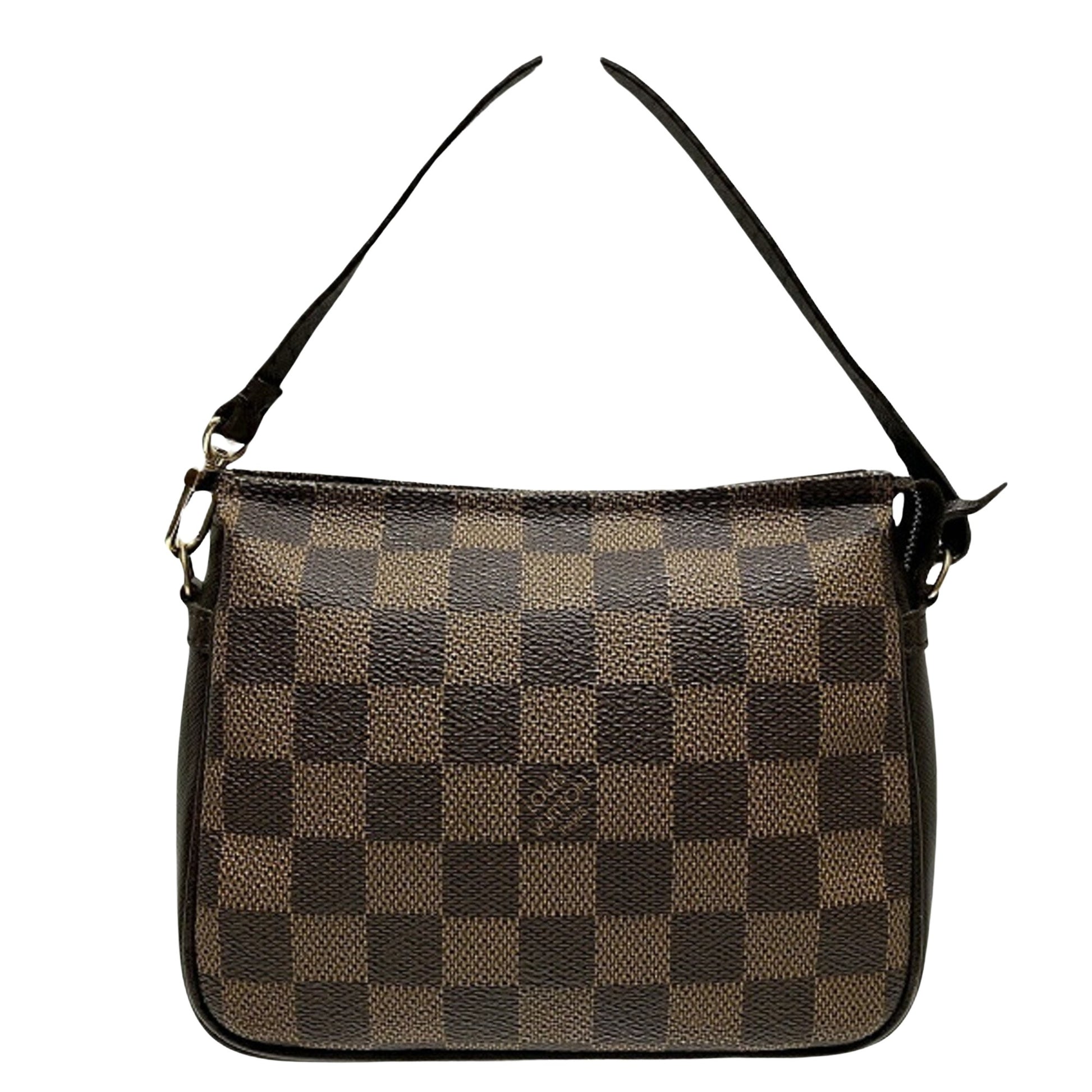 Louis Vuitton Trousse makeup, Brown, Canvas, shoulder