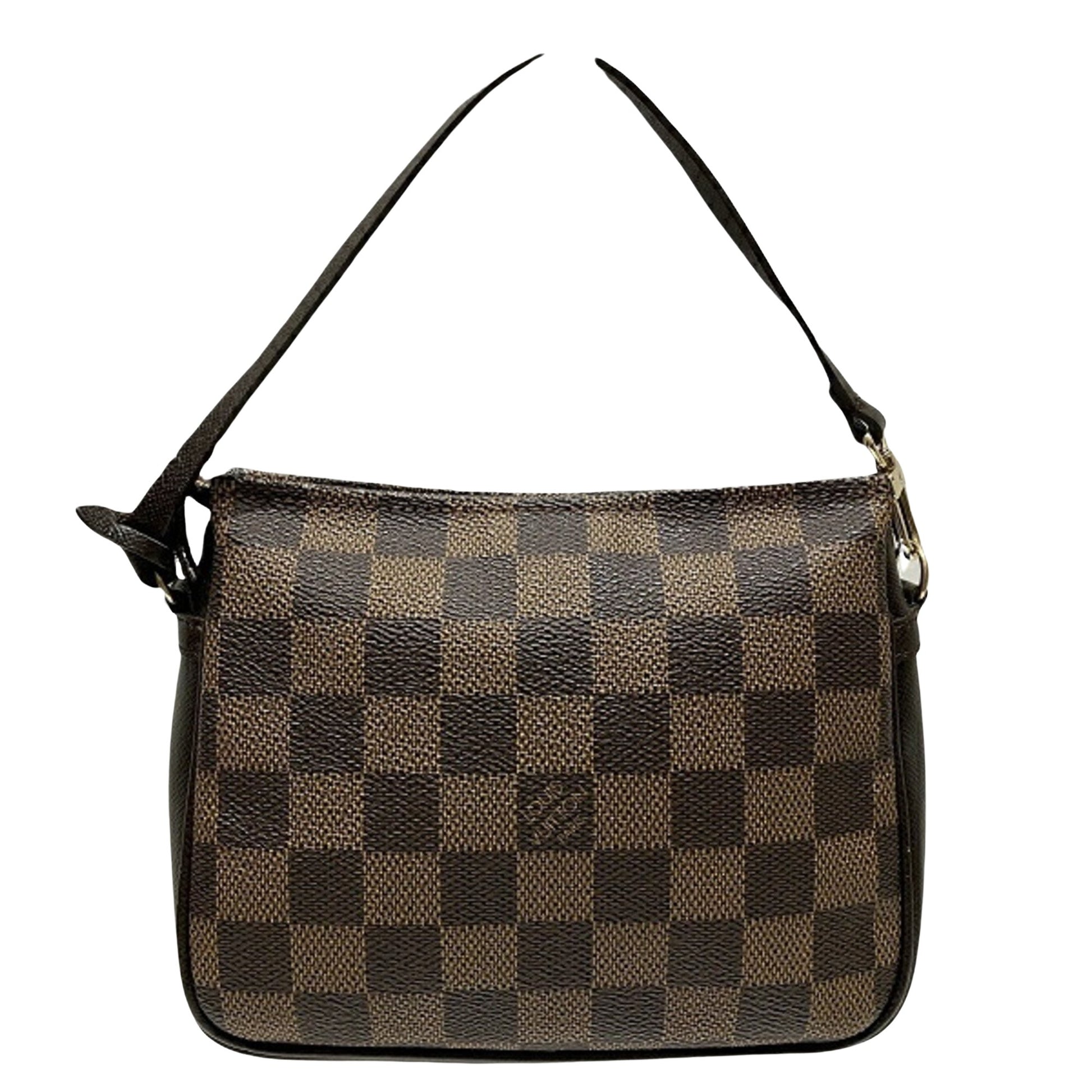 Louis Vuitton Trousse makeup, Brown, Canvas, shoulder