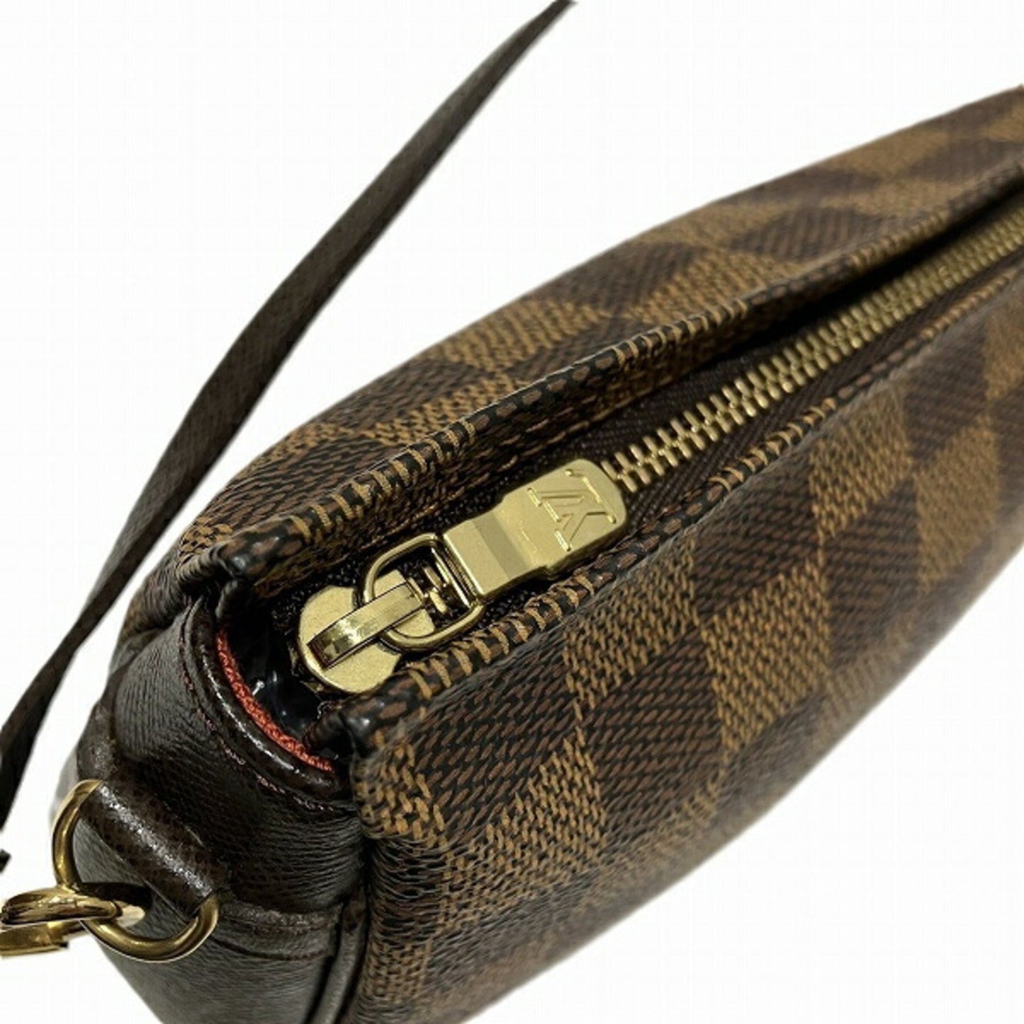 Louis Vuitton Trousse makeup, Brown, Canvas, shoulder