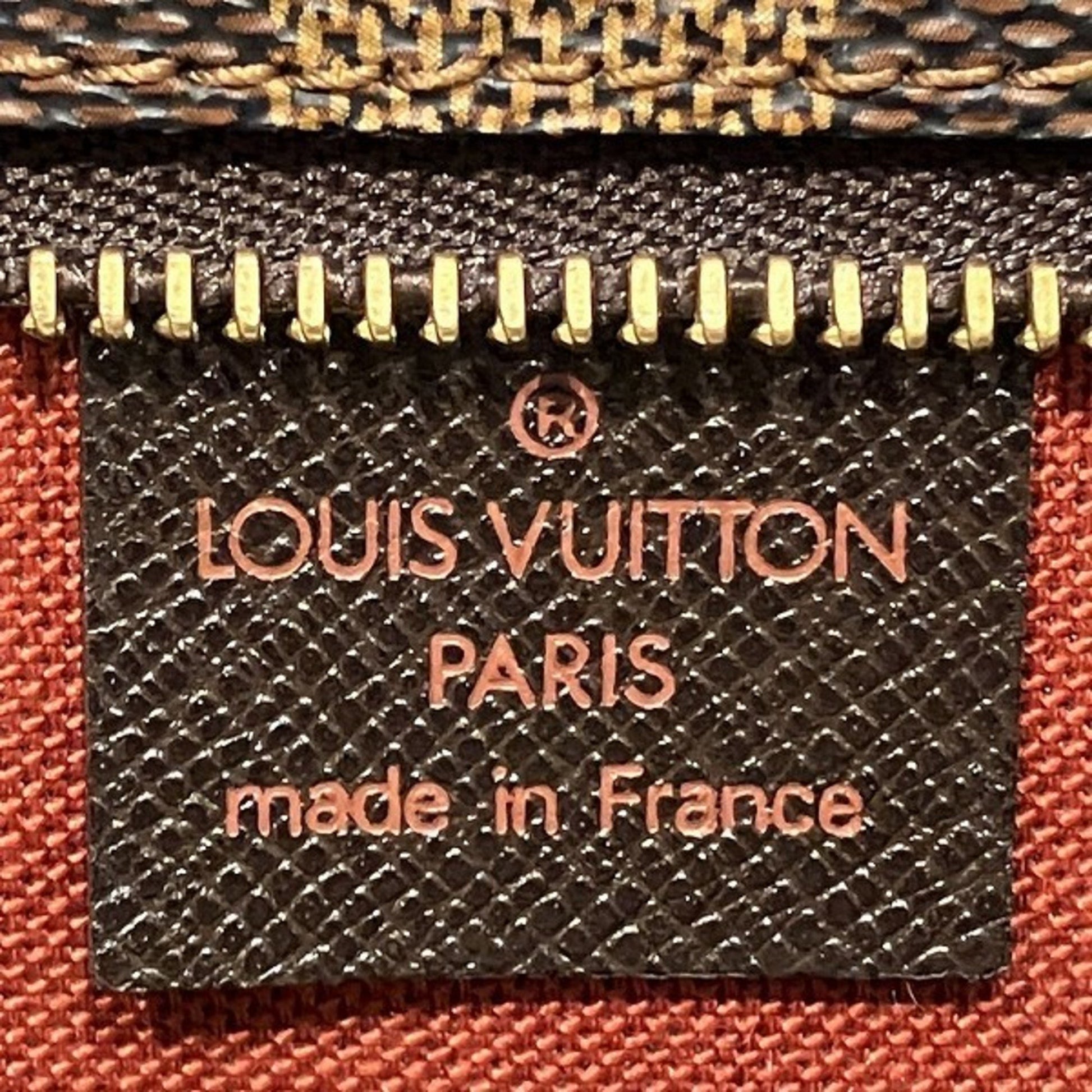 Louis Vuitton Trousse makeup, Brown, Canvas, shoulder