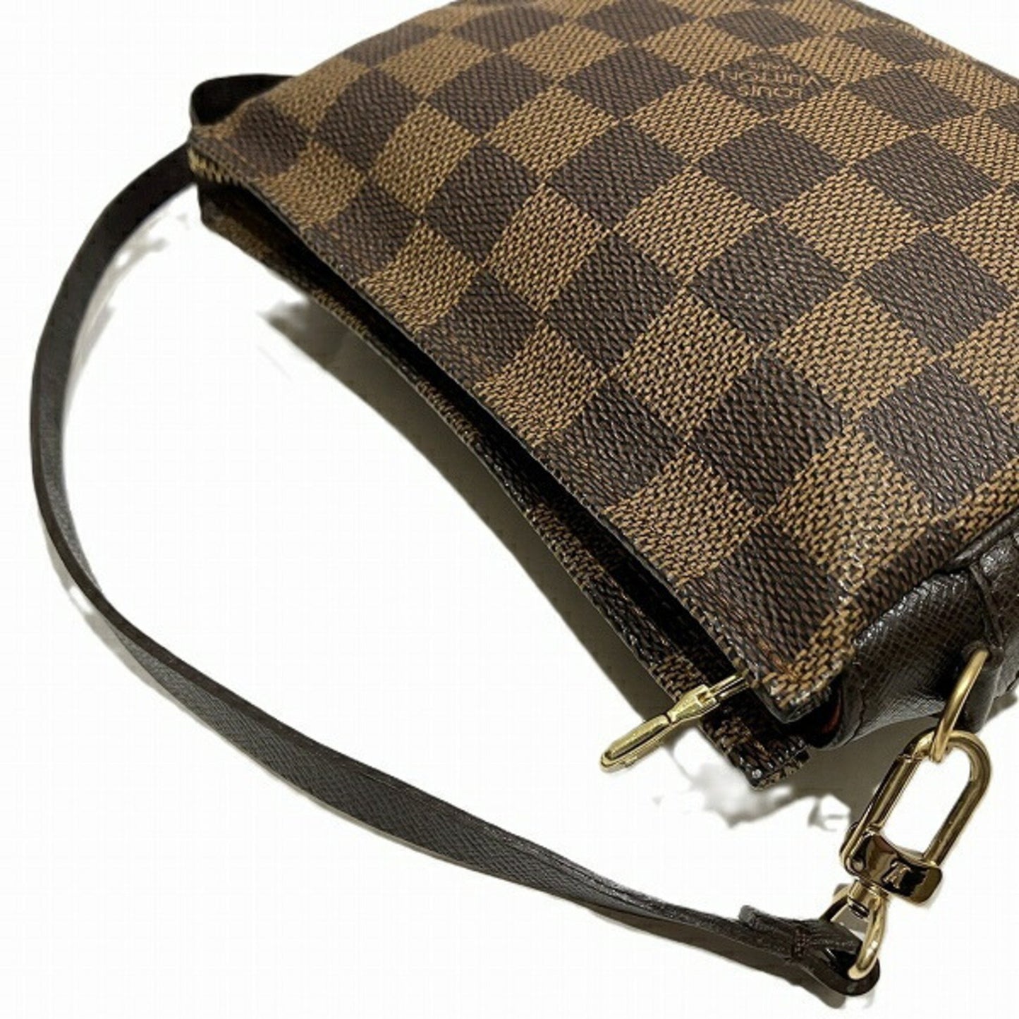 Louis Vuitton Trousse makeup, Brown, Canvas, shoulder