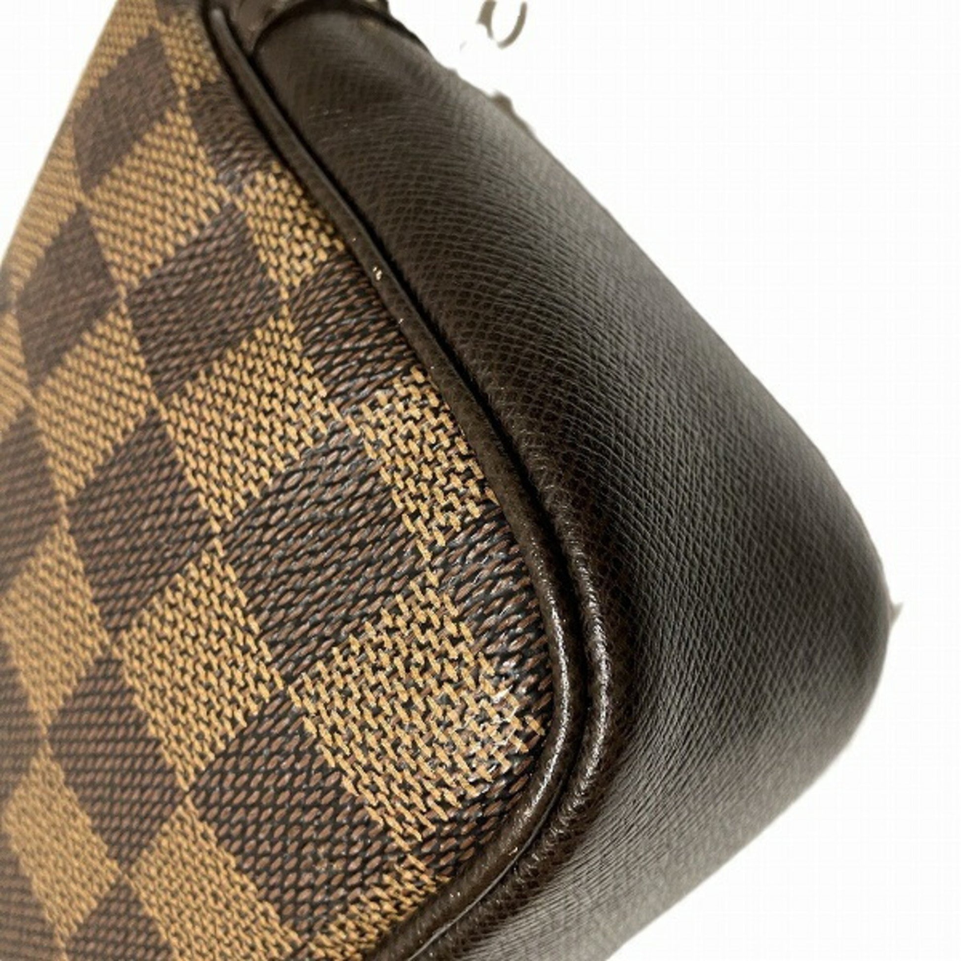 Louis Vuitton Trousse makeup, Brown, Canvas, shoulder