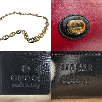 Gucci Marina, Red, Leather, shoulder