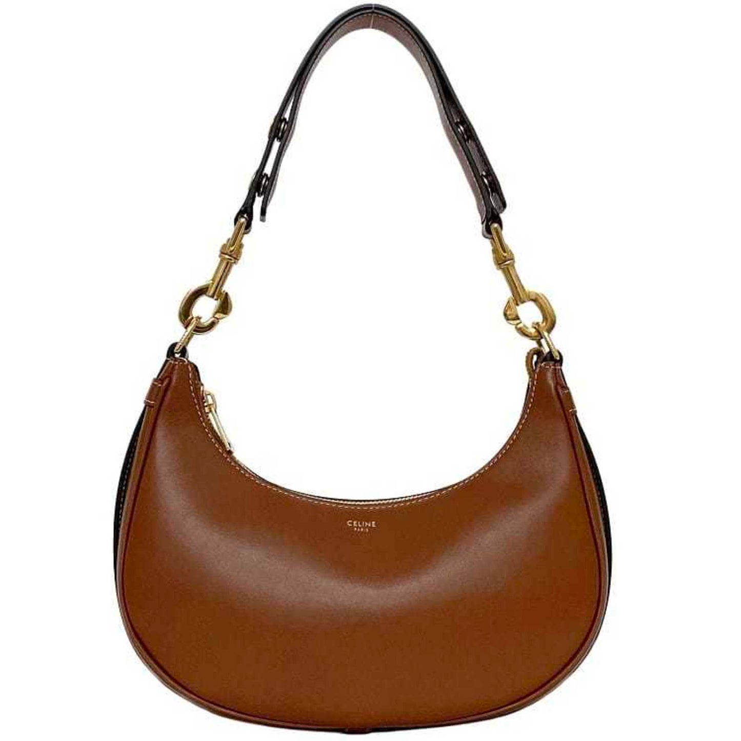 Céline Ava, Brown, Leather, handbag