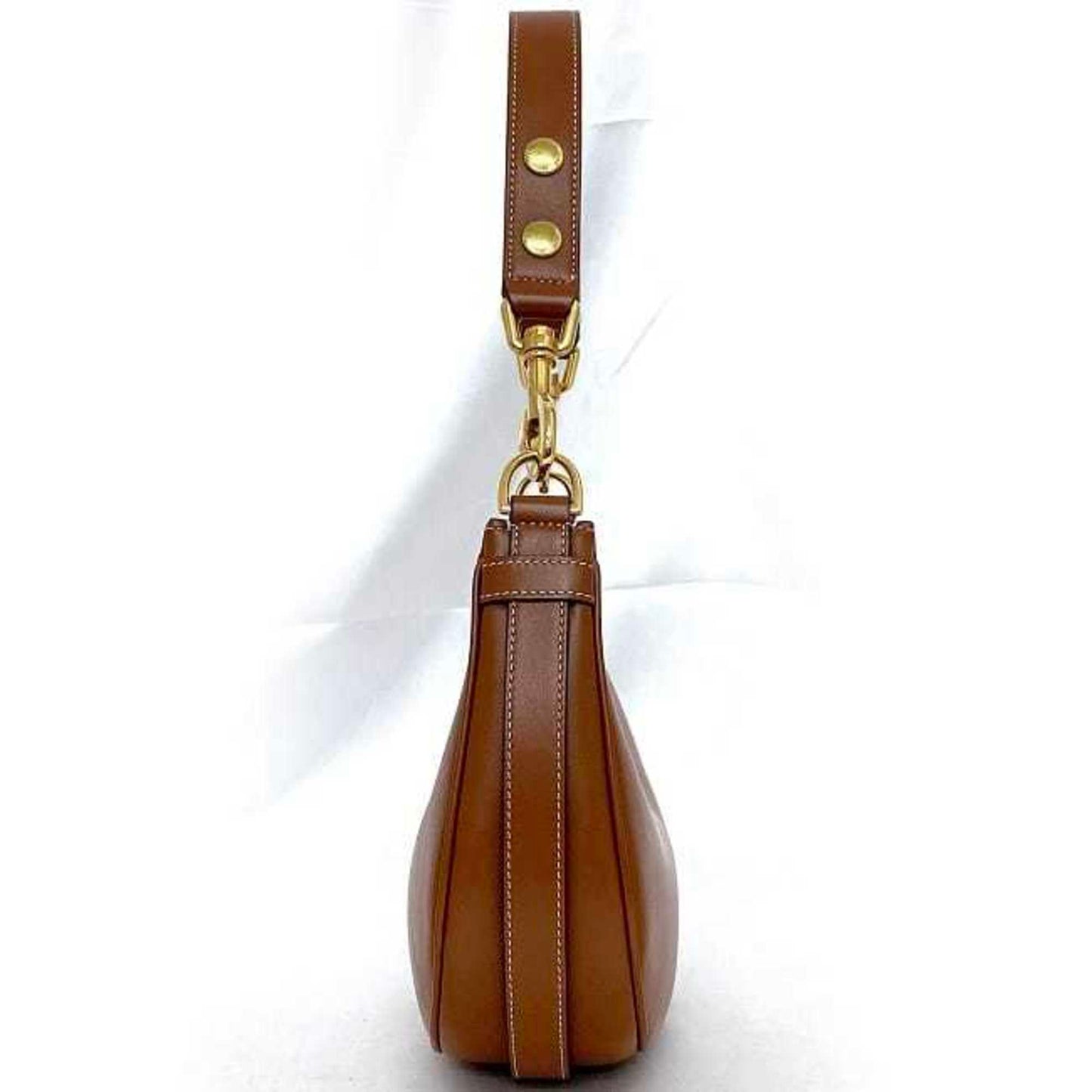 Céline Ava, Brown, Leather, handbag